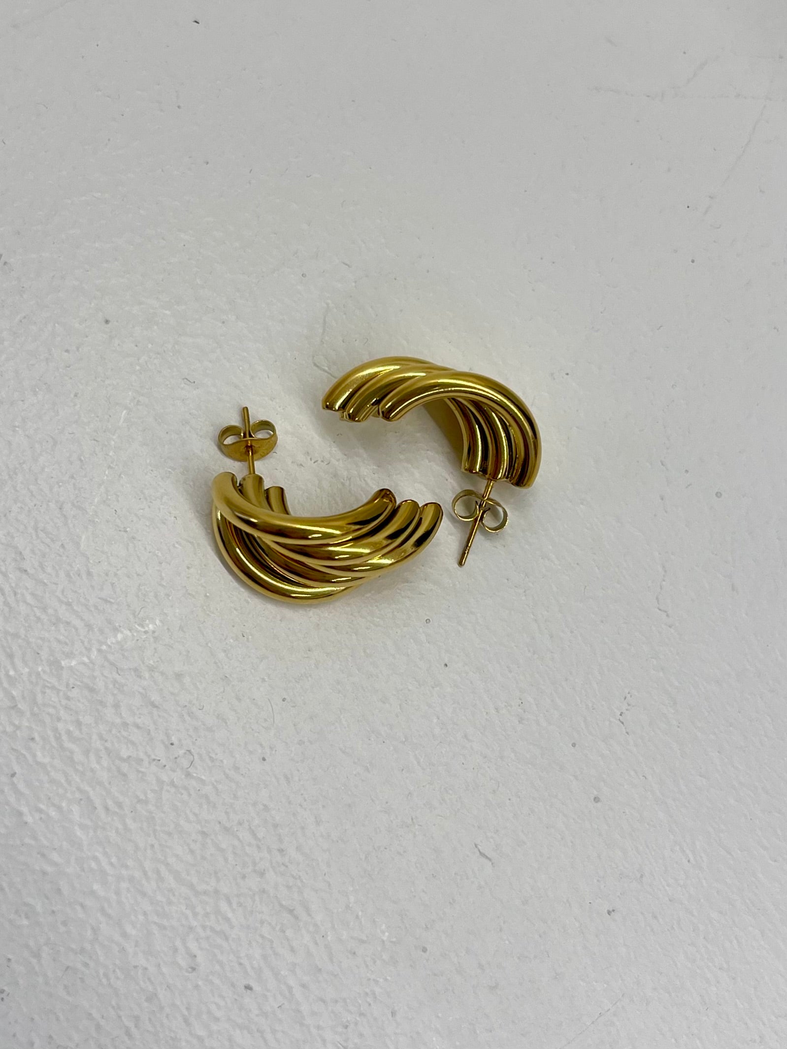 Orecchini Wave Hoops