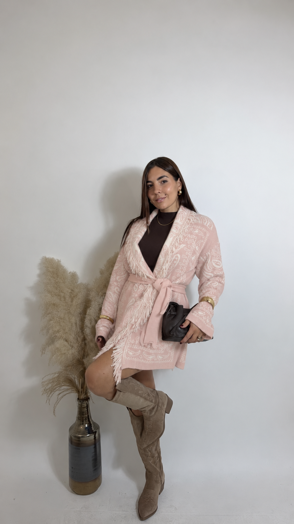 Cardigan Etnico Pink