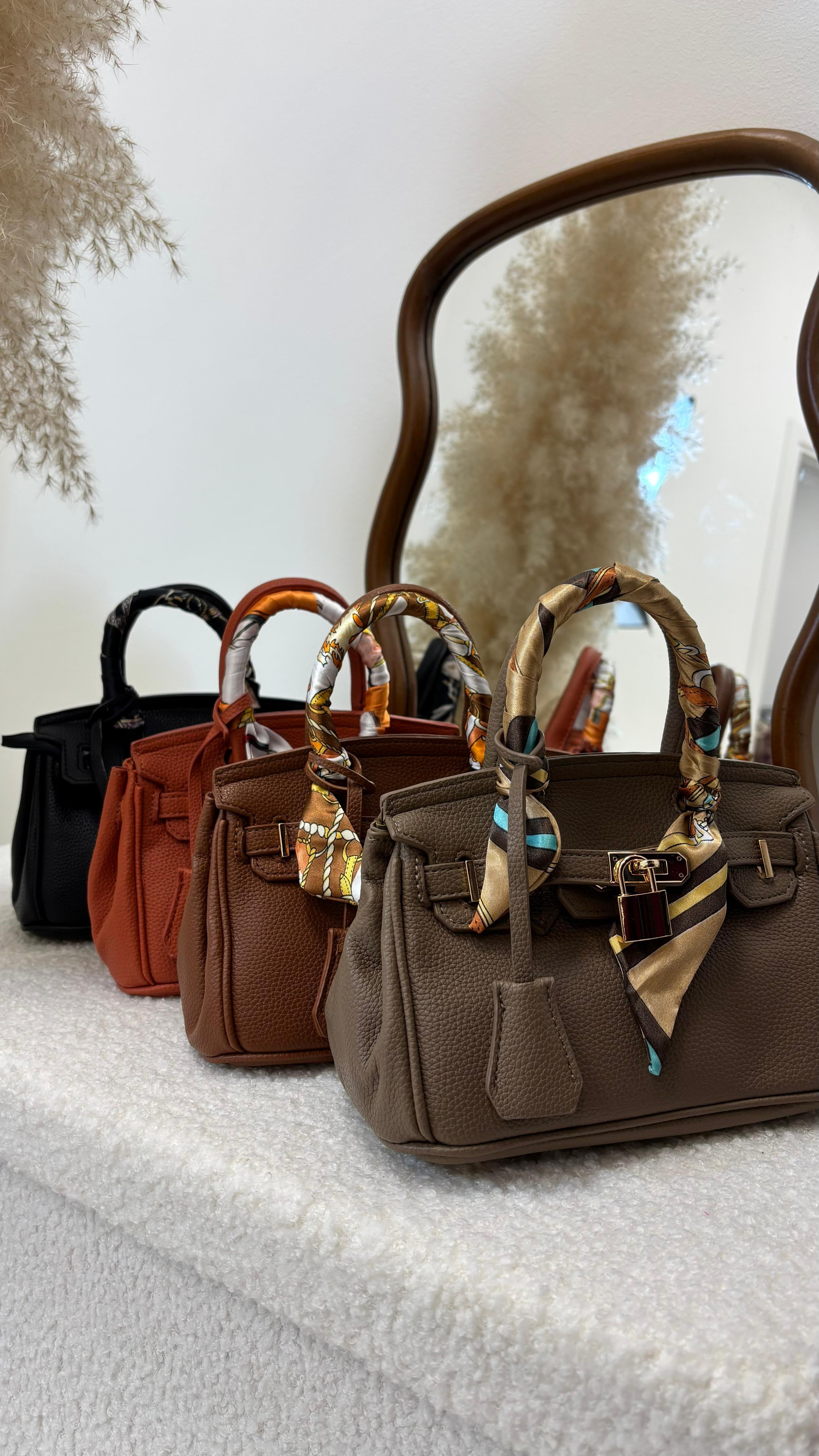 Mini Bag Kelly Foulard Nera