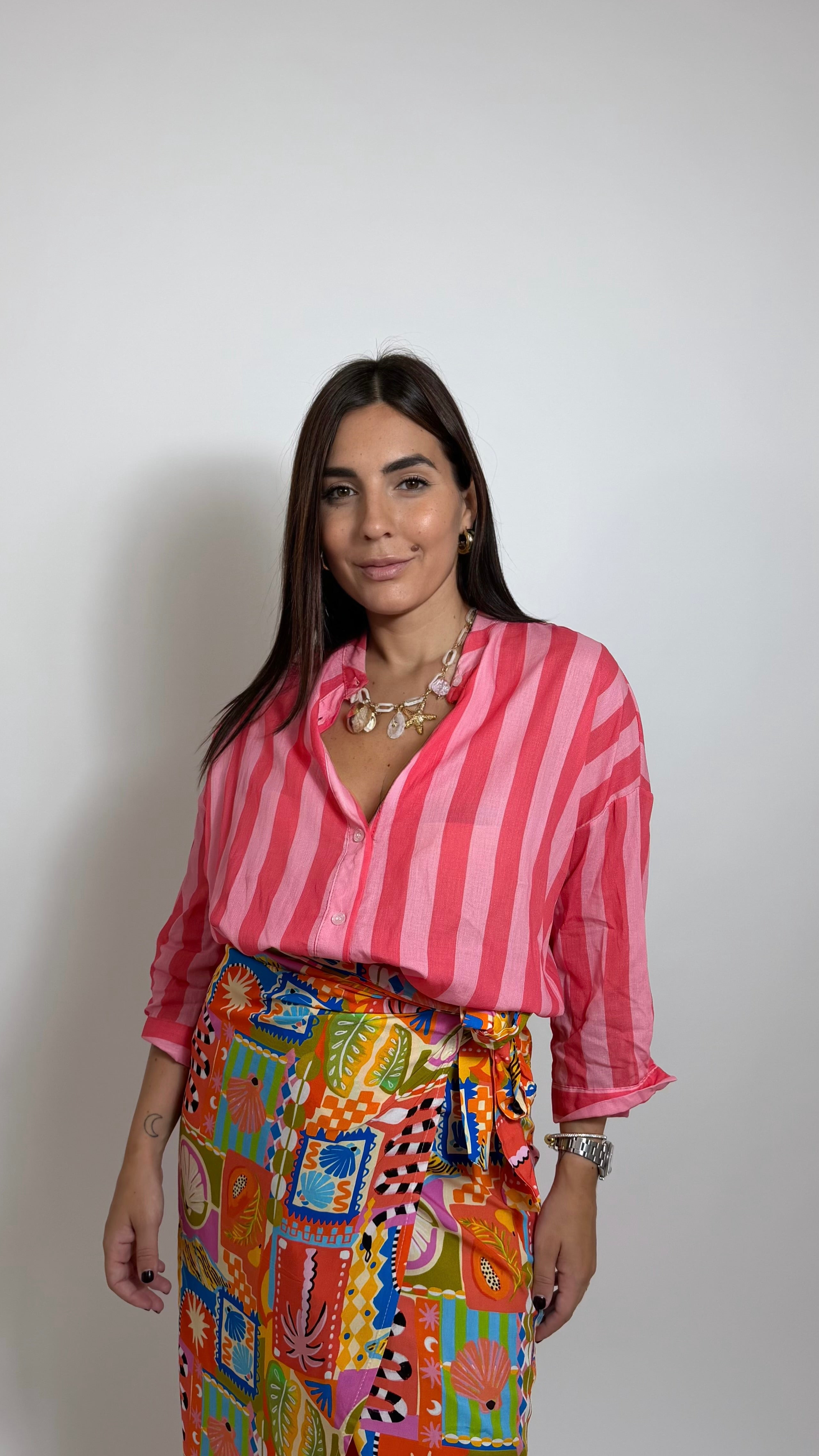 Camicia Soft Stripe Pink