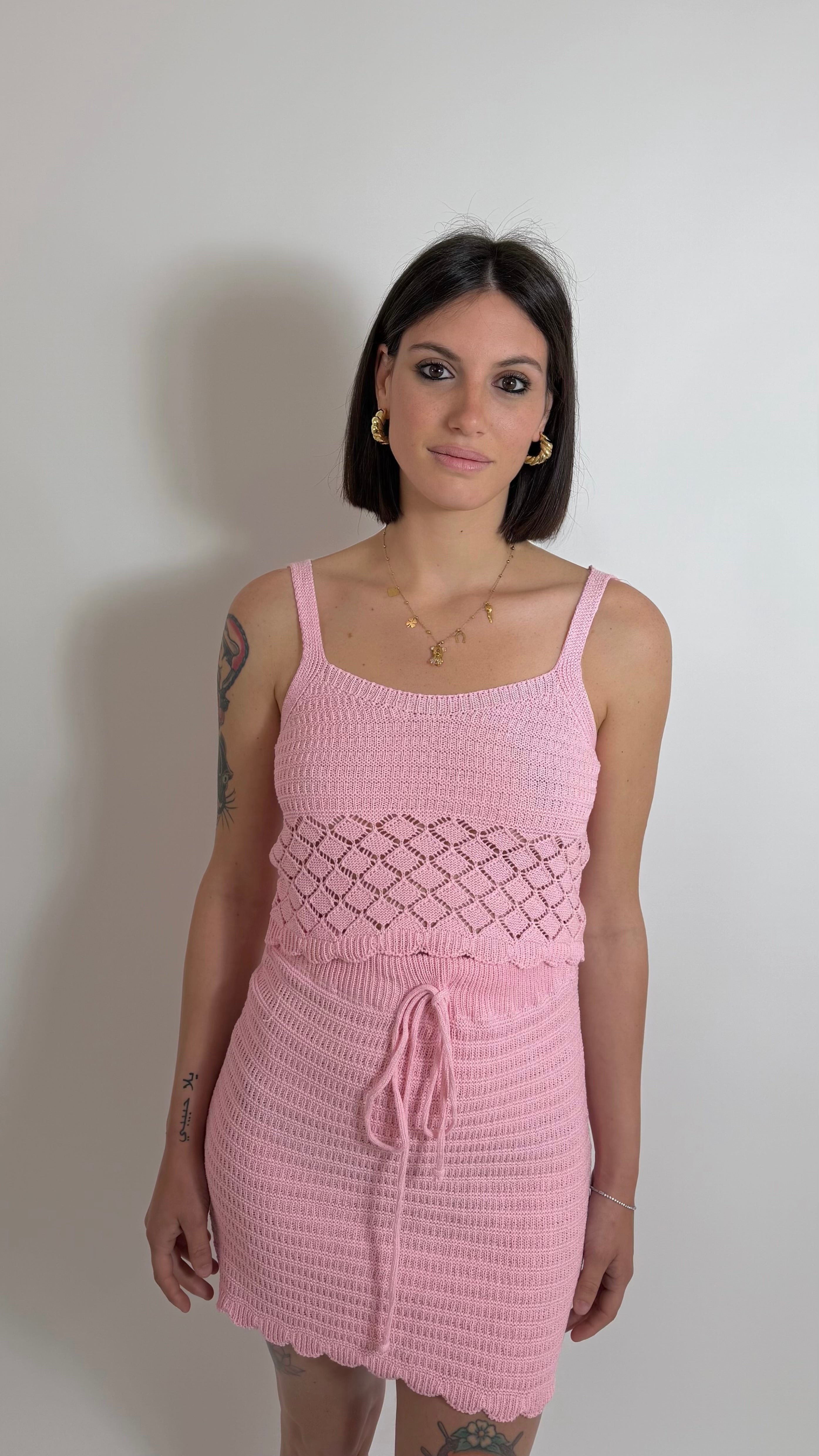 Amalfi Crochet Set Rosa