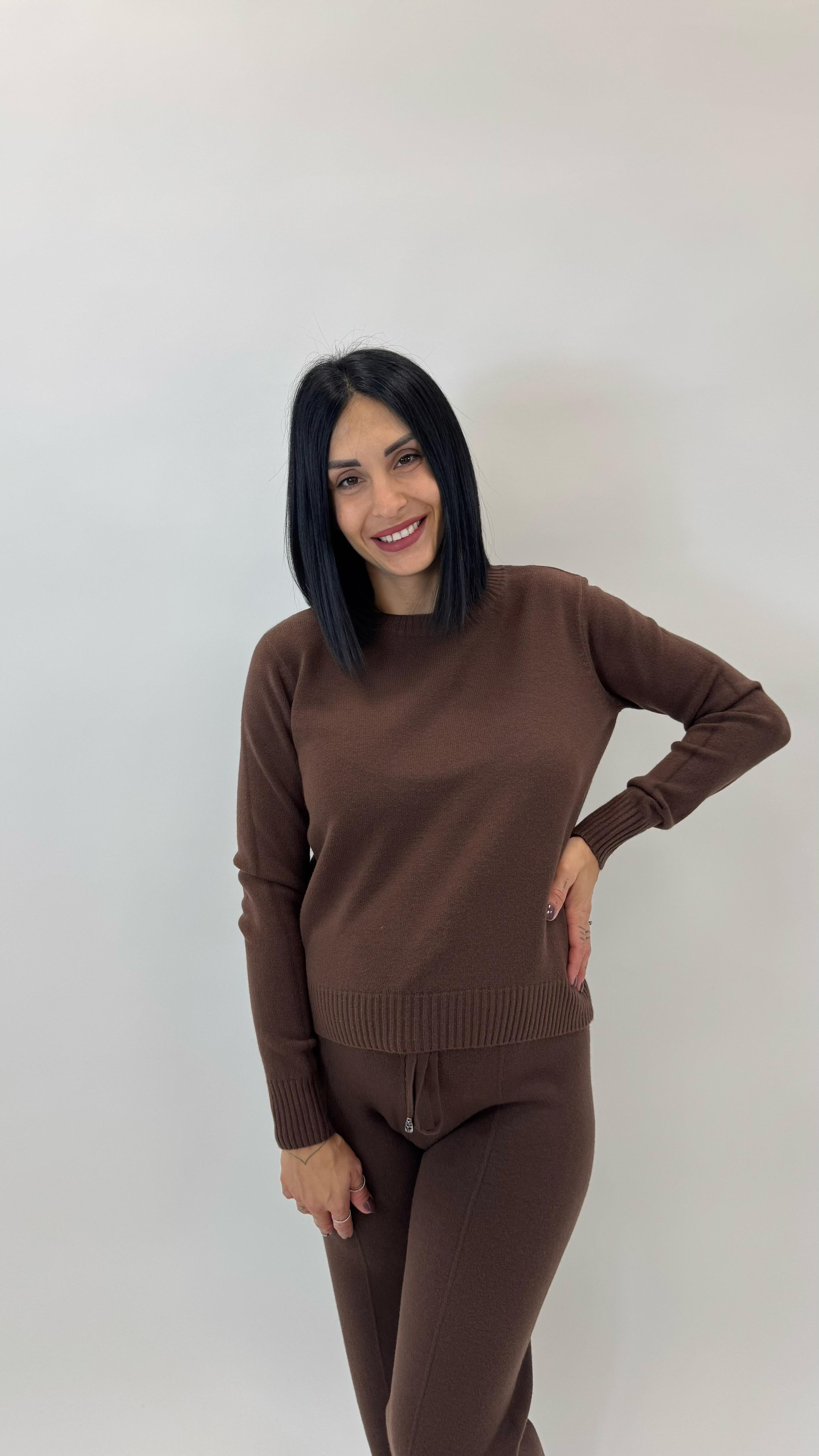 Pull Maglina Morbida Top Quality Choco