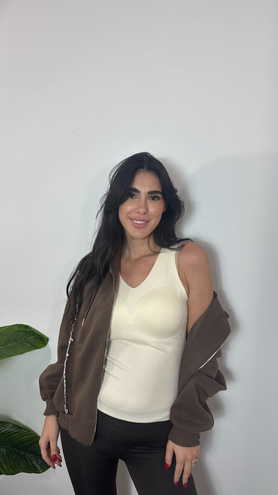 Canotta Perfect Fit Burro