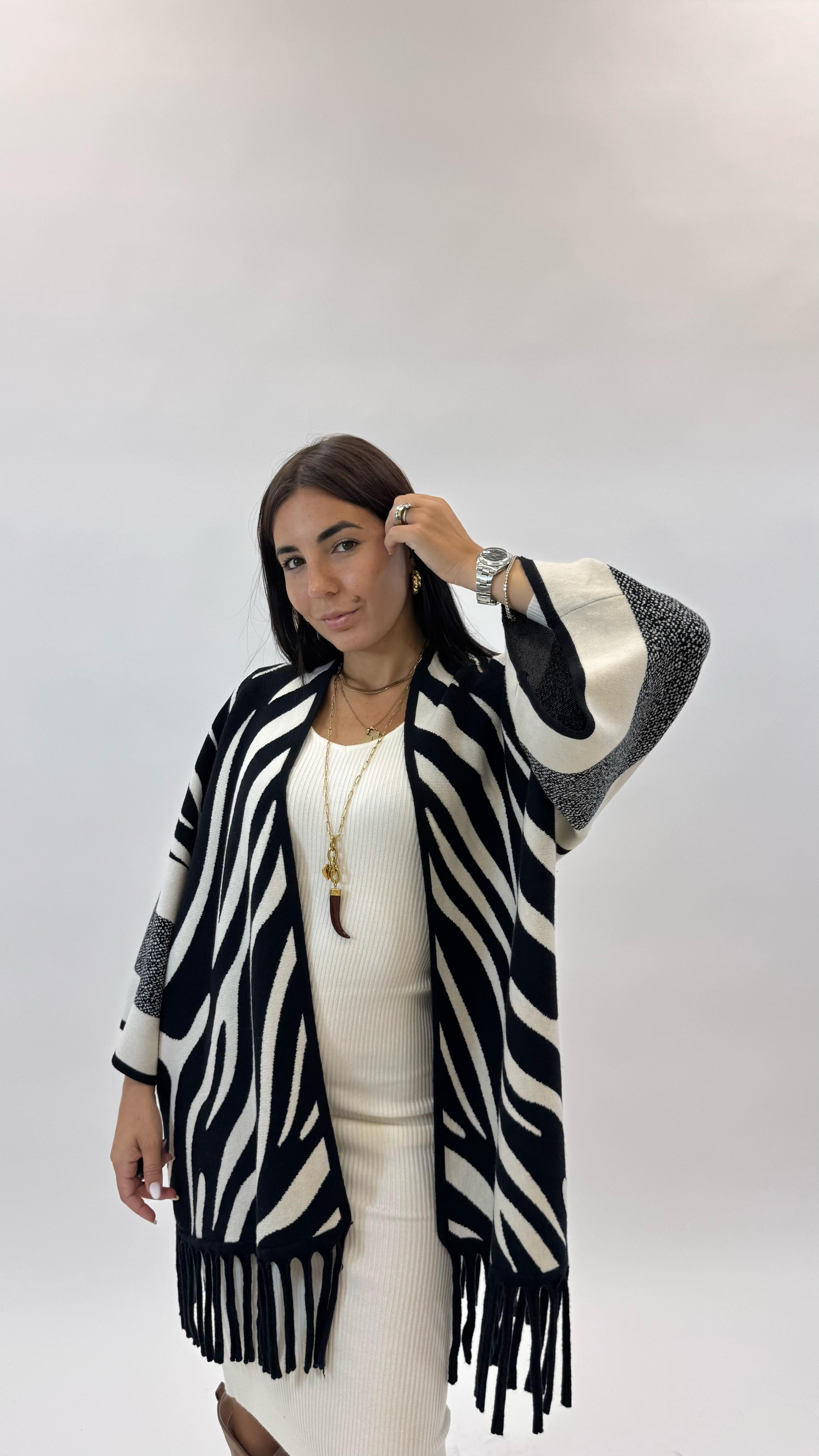 Cardigan Over Top Quality Zebra