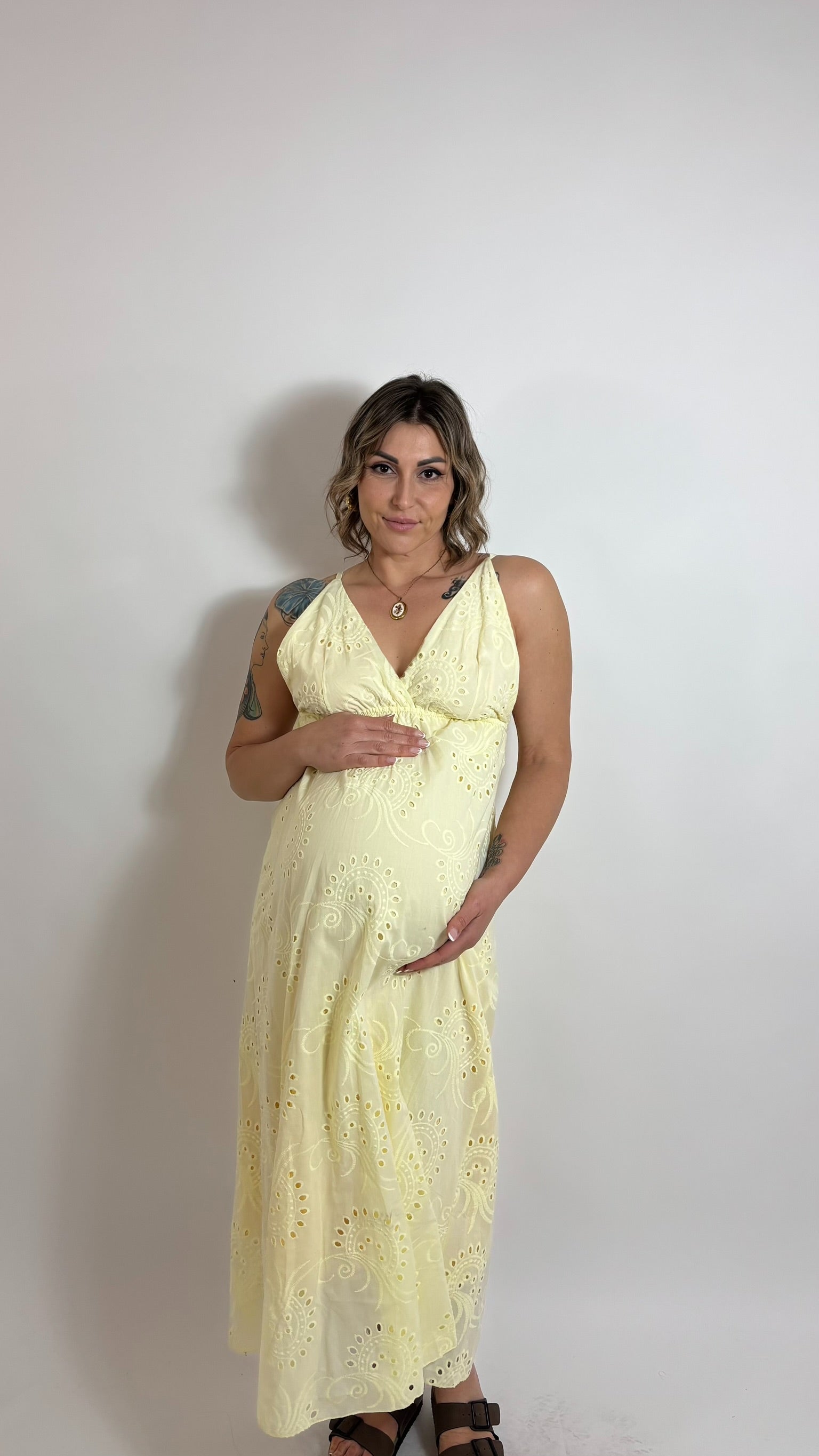 Abito Bon Bon Sangallo Yellow Light
