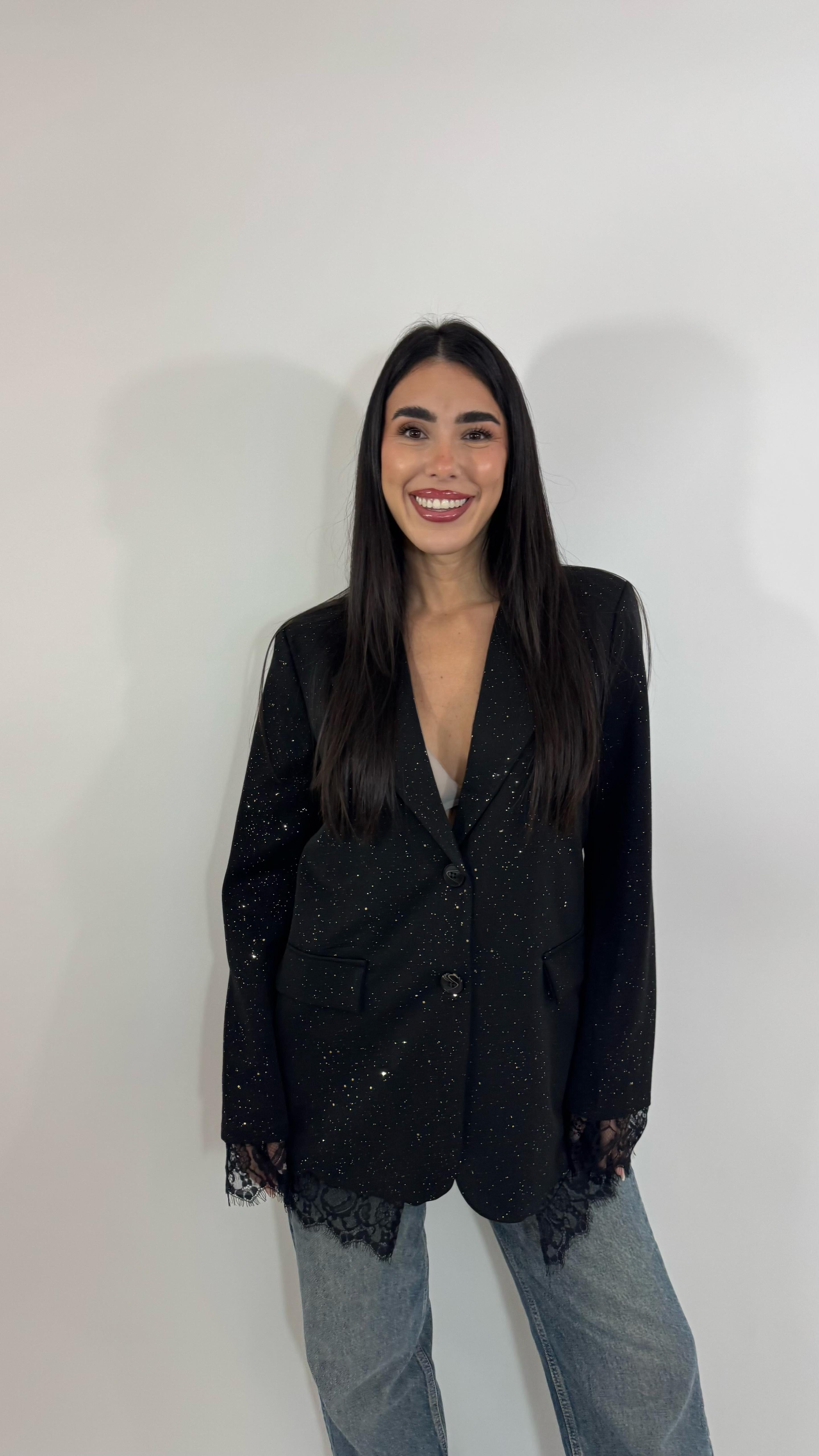 🥂Giacca Galaxy Lace Nera