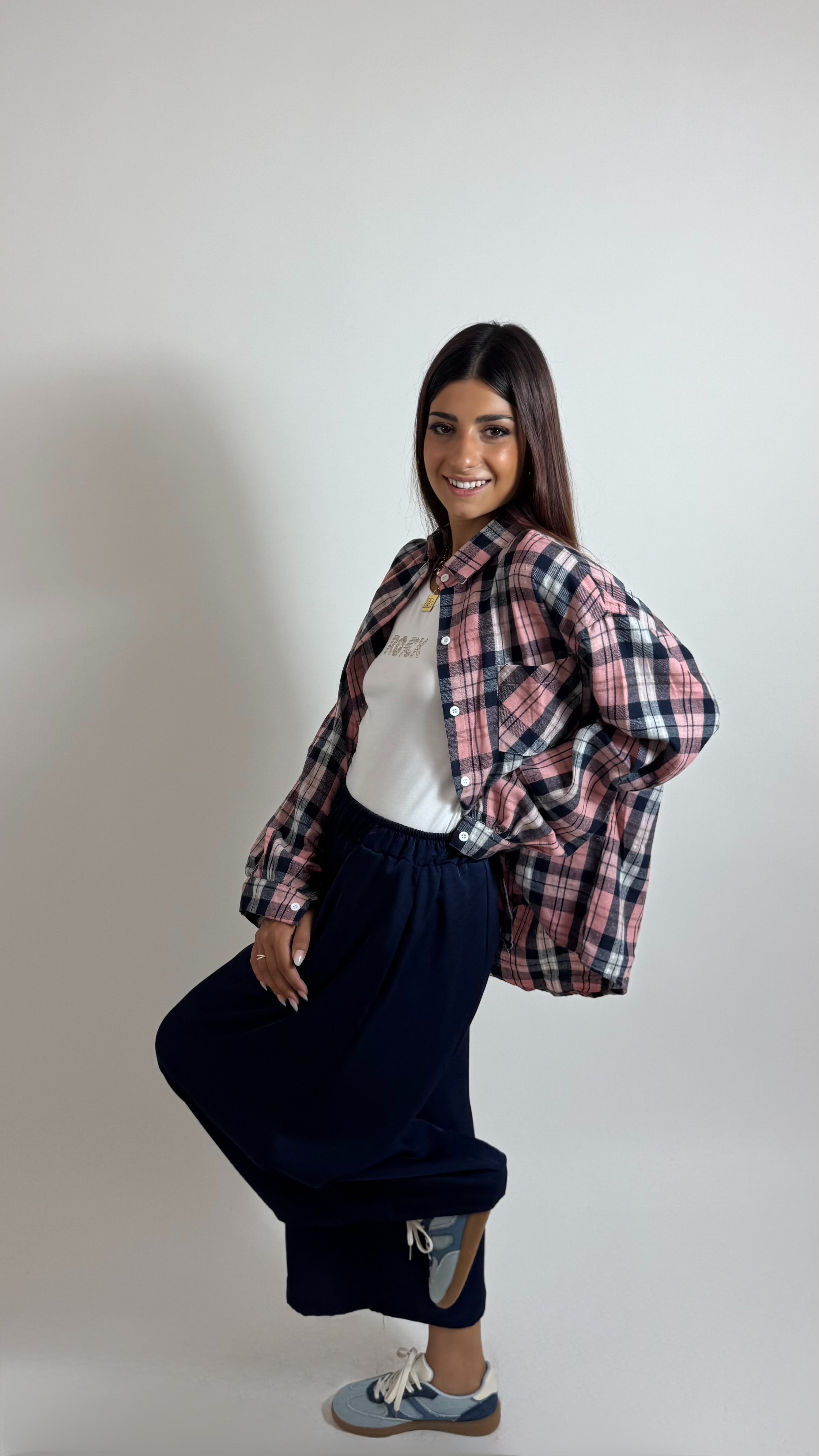 Pantalone Soft Capri Blu