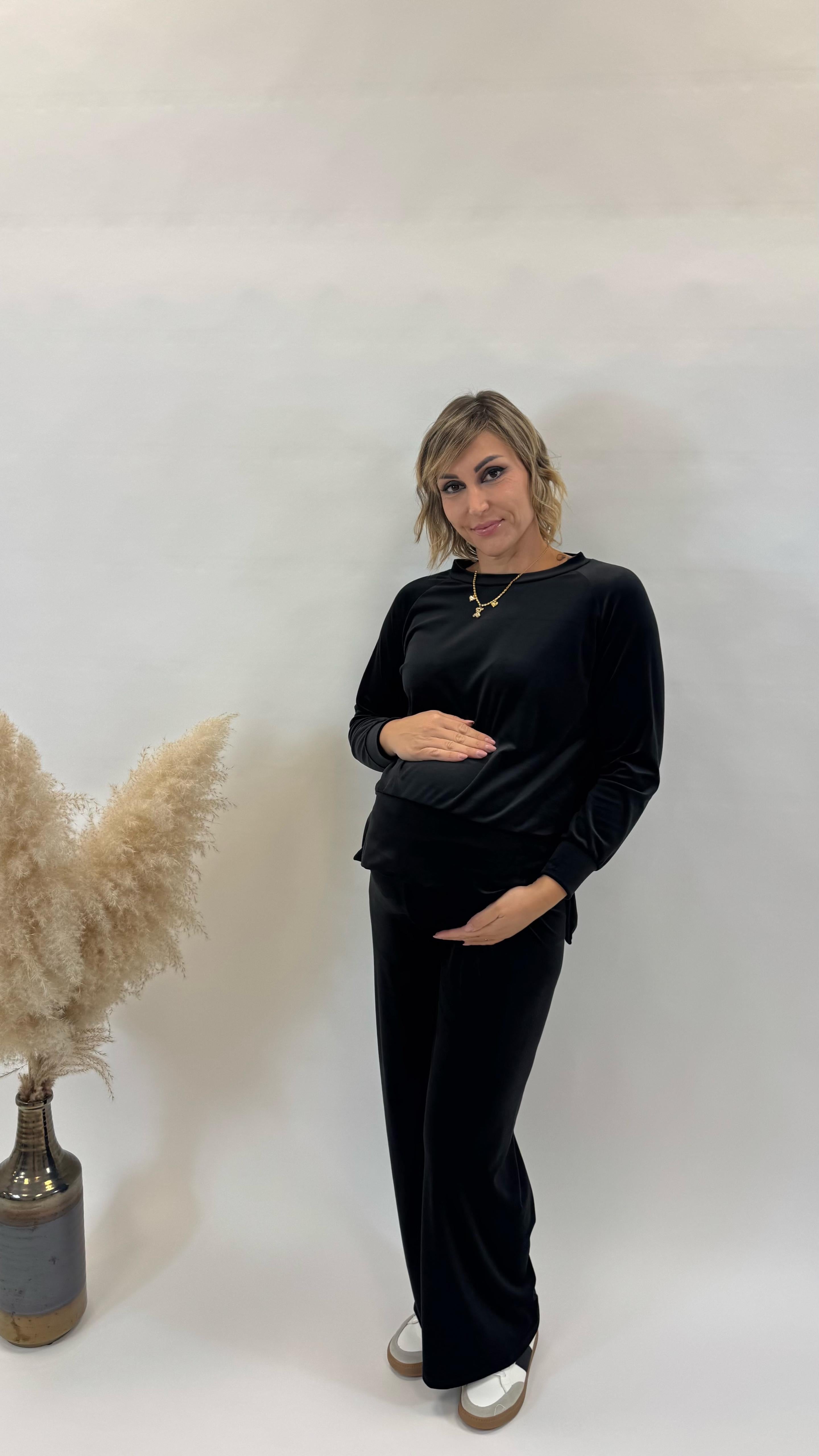 Tuta Flare Velvet Nera
