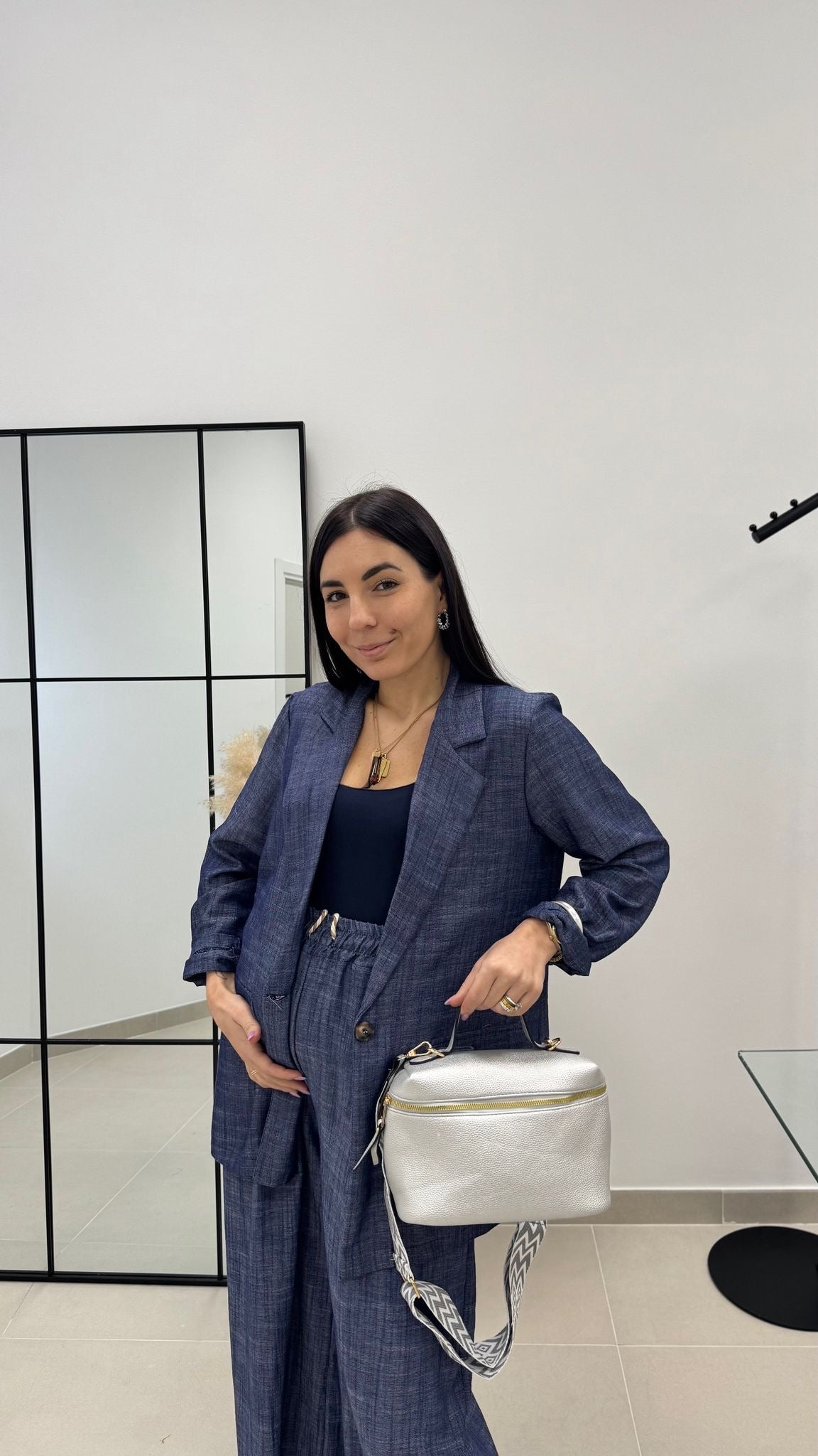 Tailleur Viscosa e Lino Denim