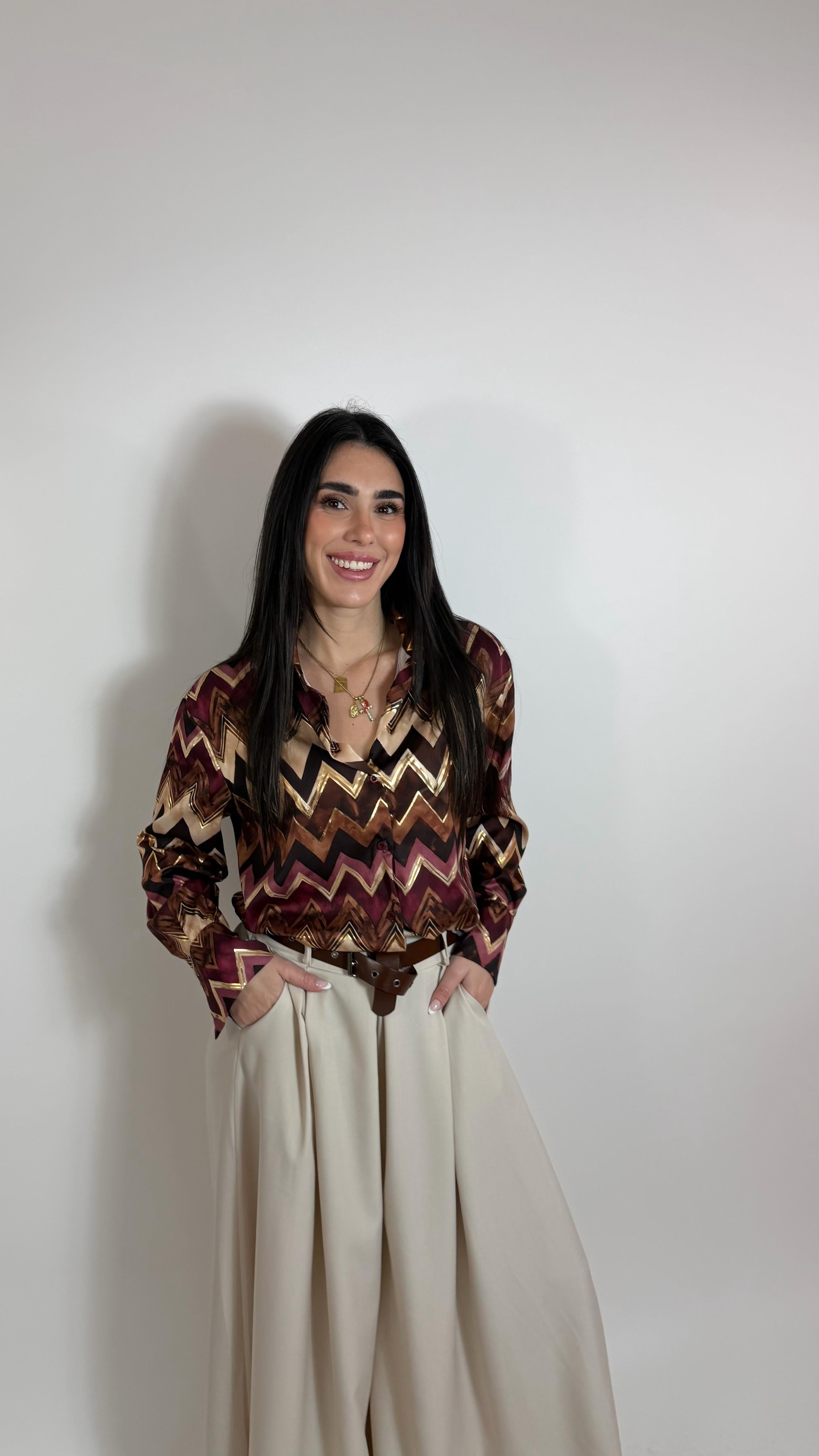 Camicia Chevron