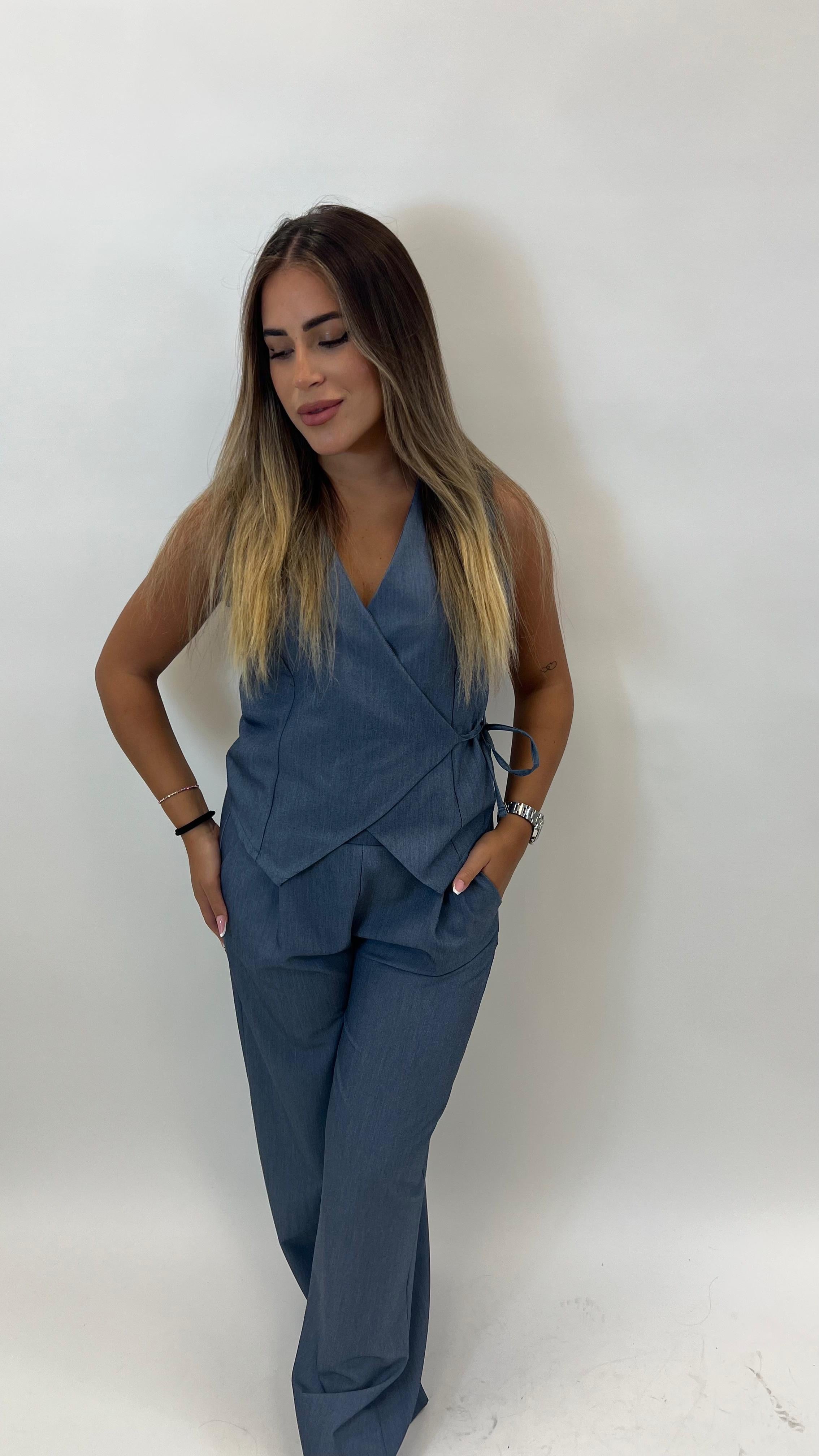 Set Gilet e Full Lenght Denim