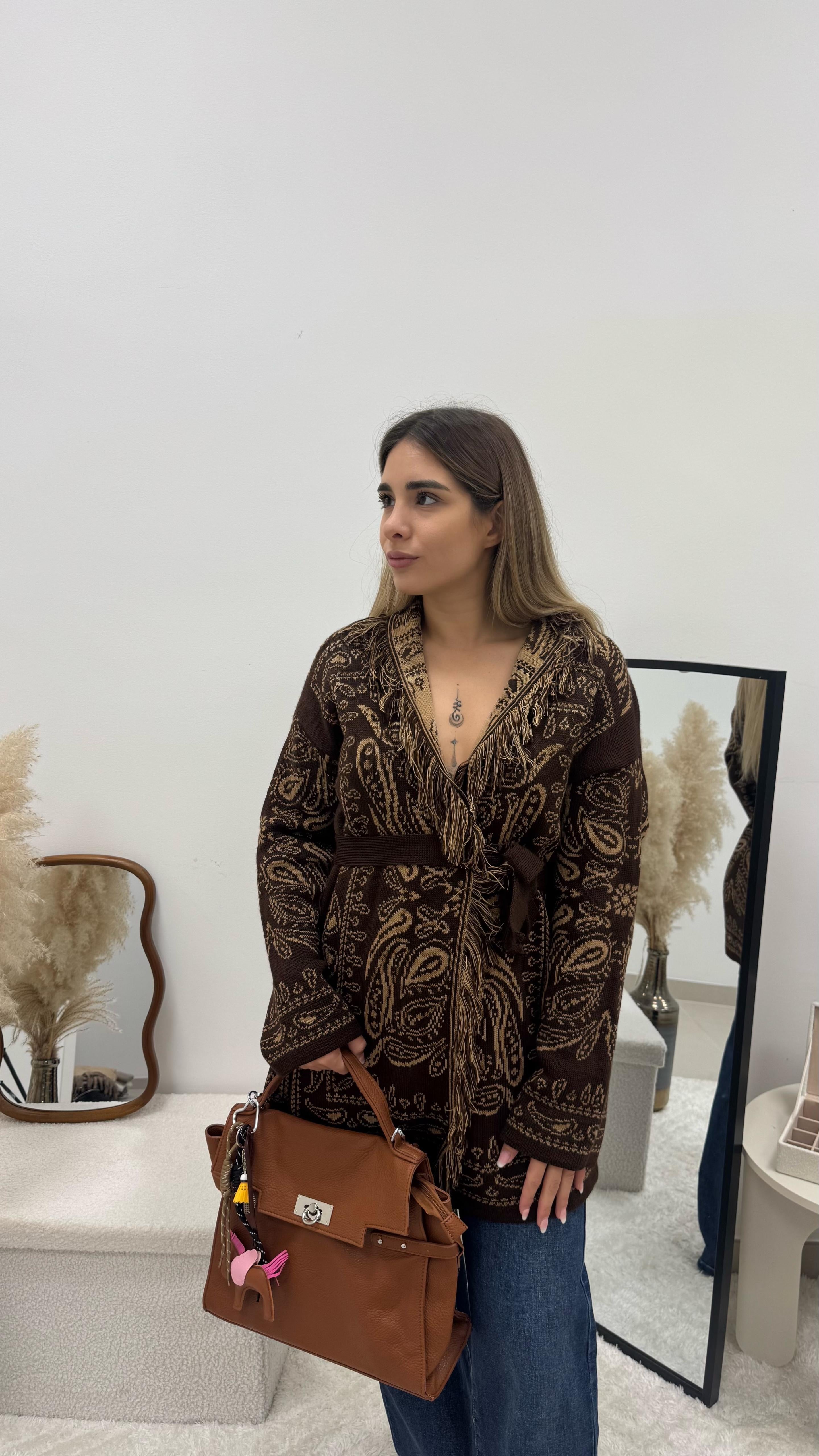 Bag Classy Twist Cuoio