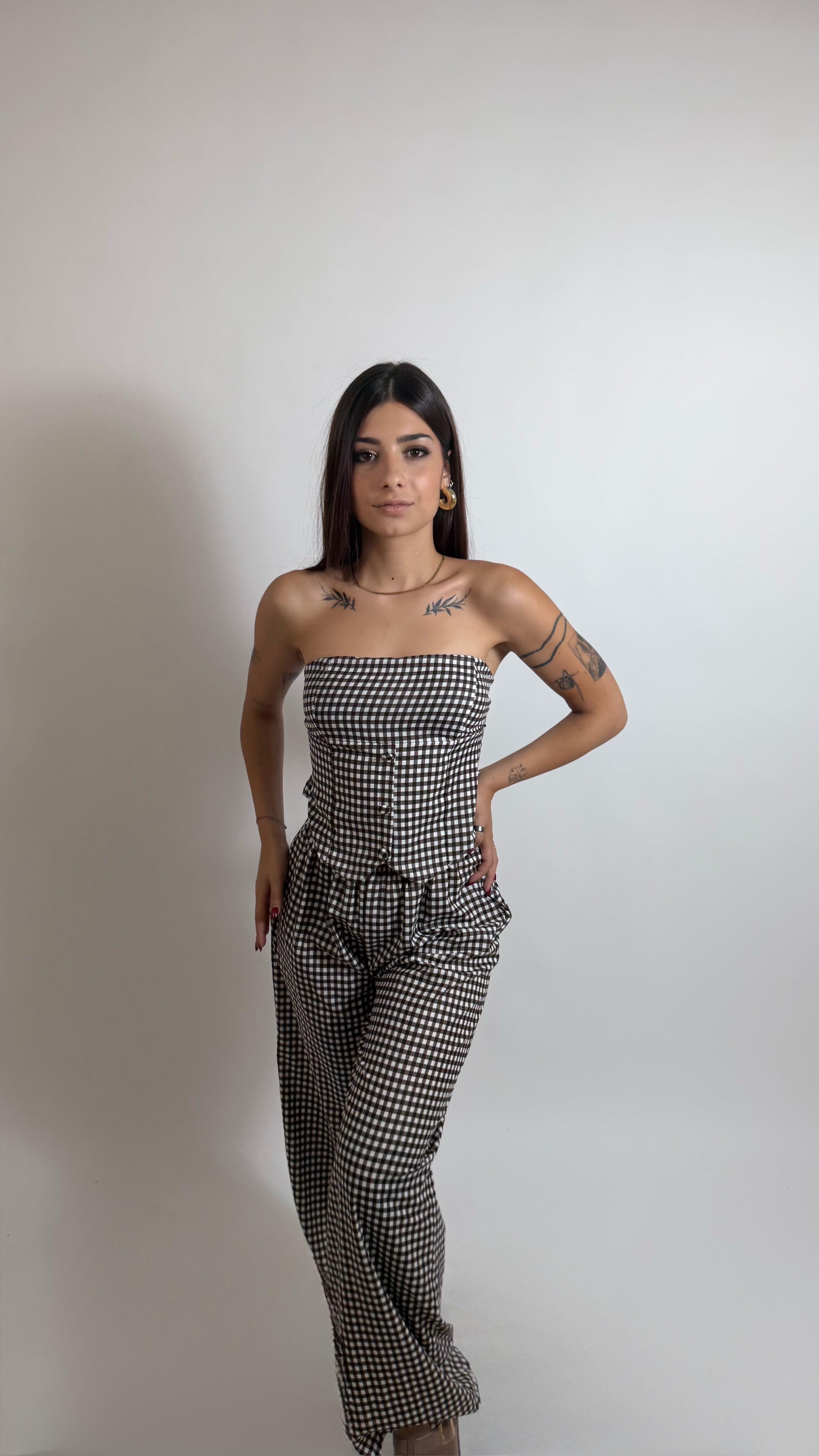 Set Corset Vichy Moka
