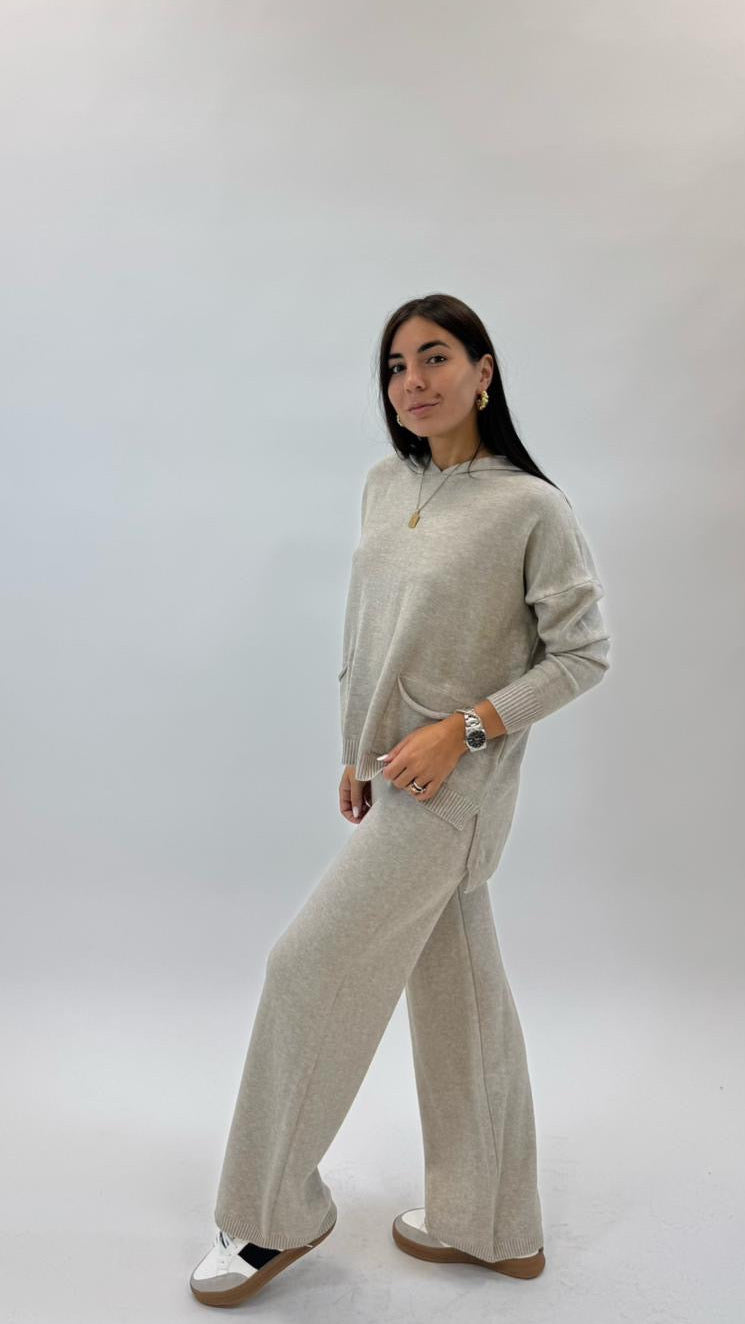 Sporty Set Maglina Morbida Tortora