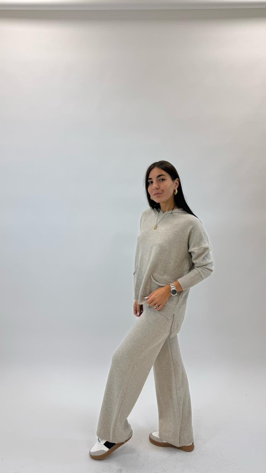 Sporty Set Maglina Morbida Tortora