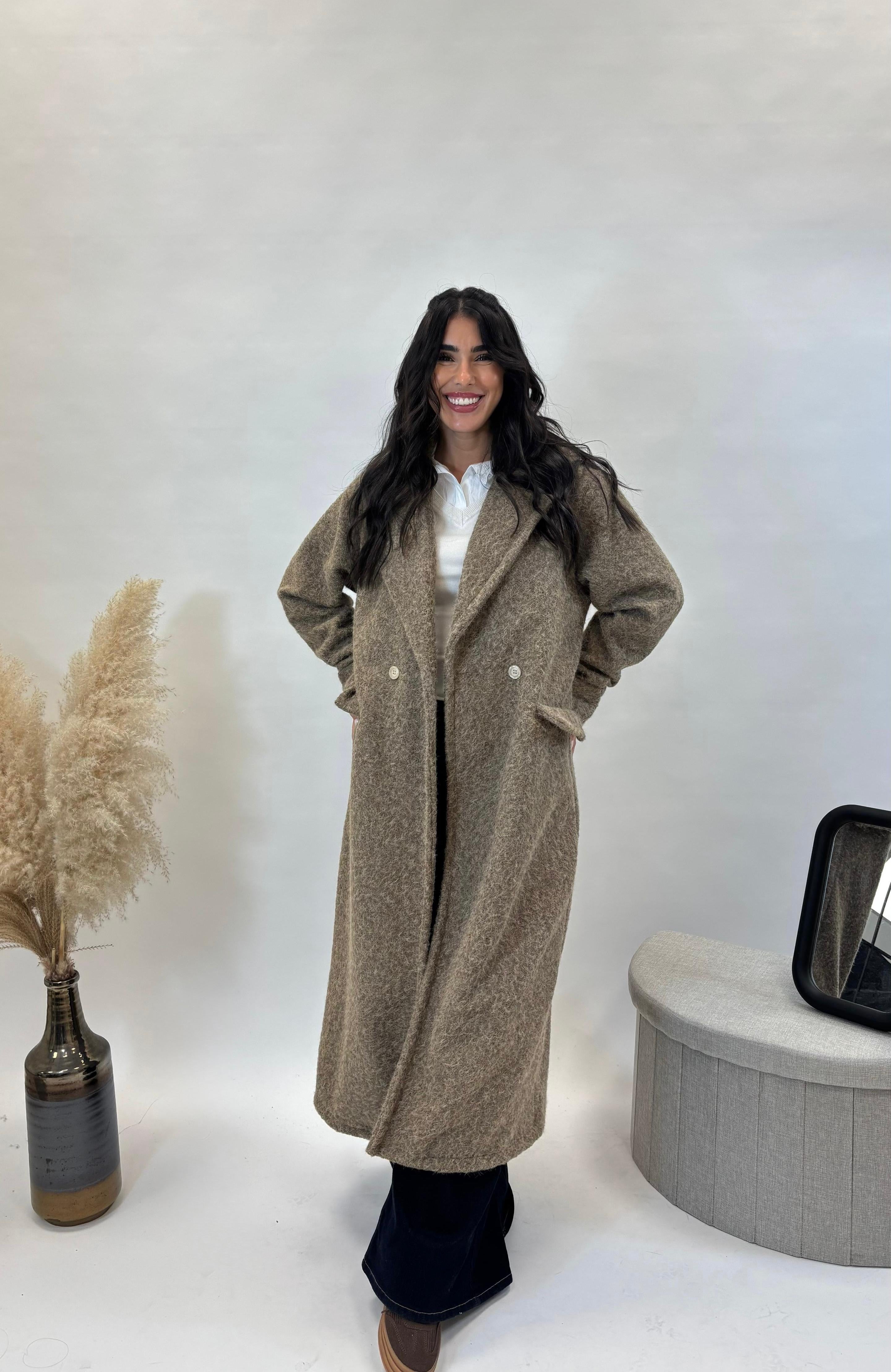 Cappotto Simil Teddy Tortora