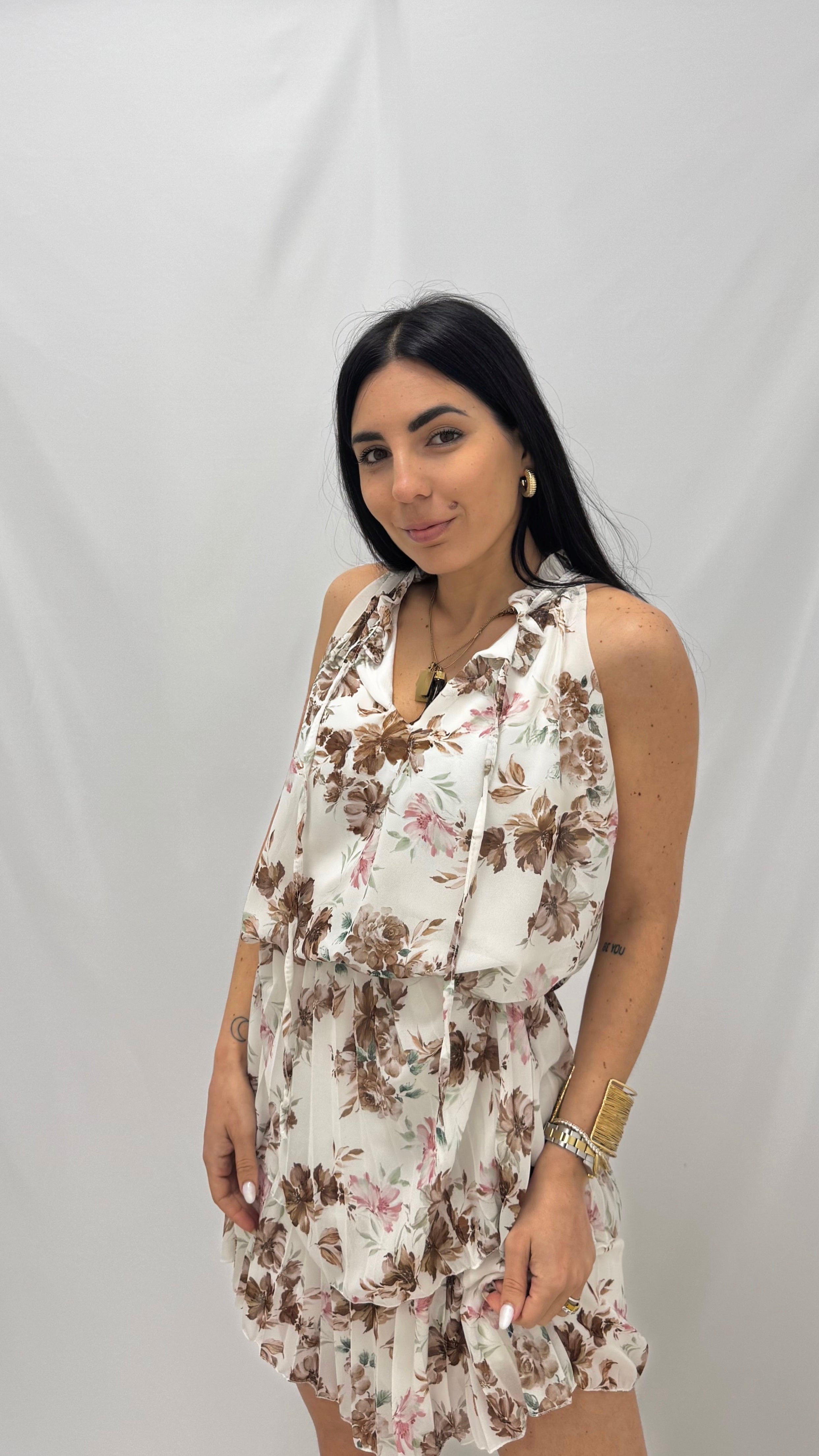 Abito Malika Fondo Beige