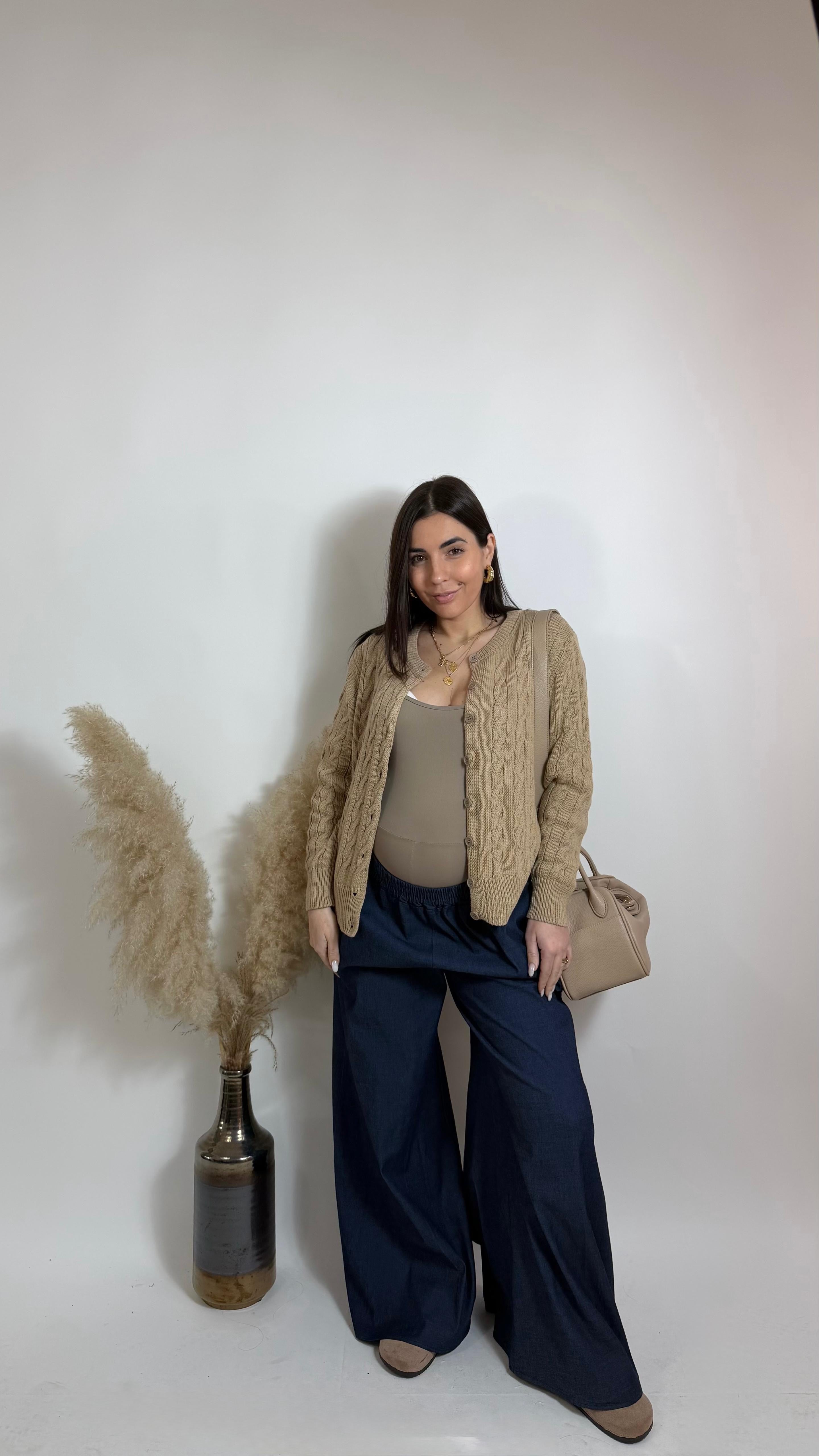 Panta Gonna Effetto Denim