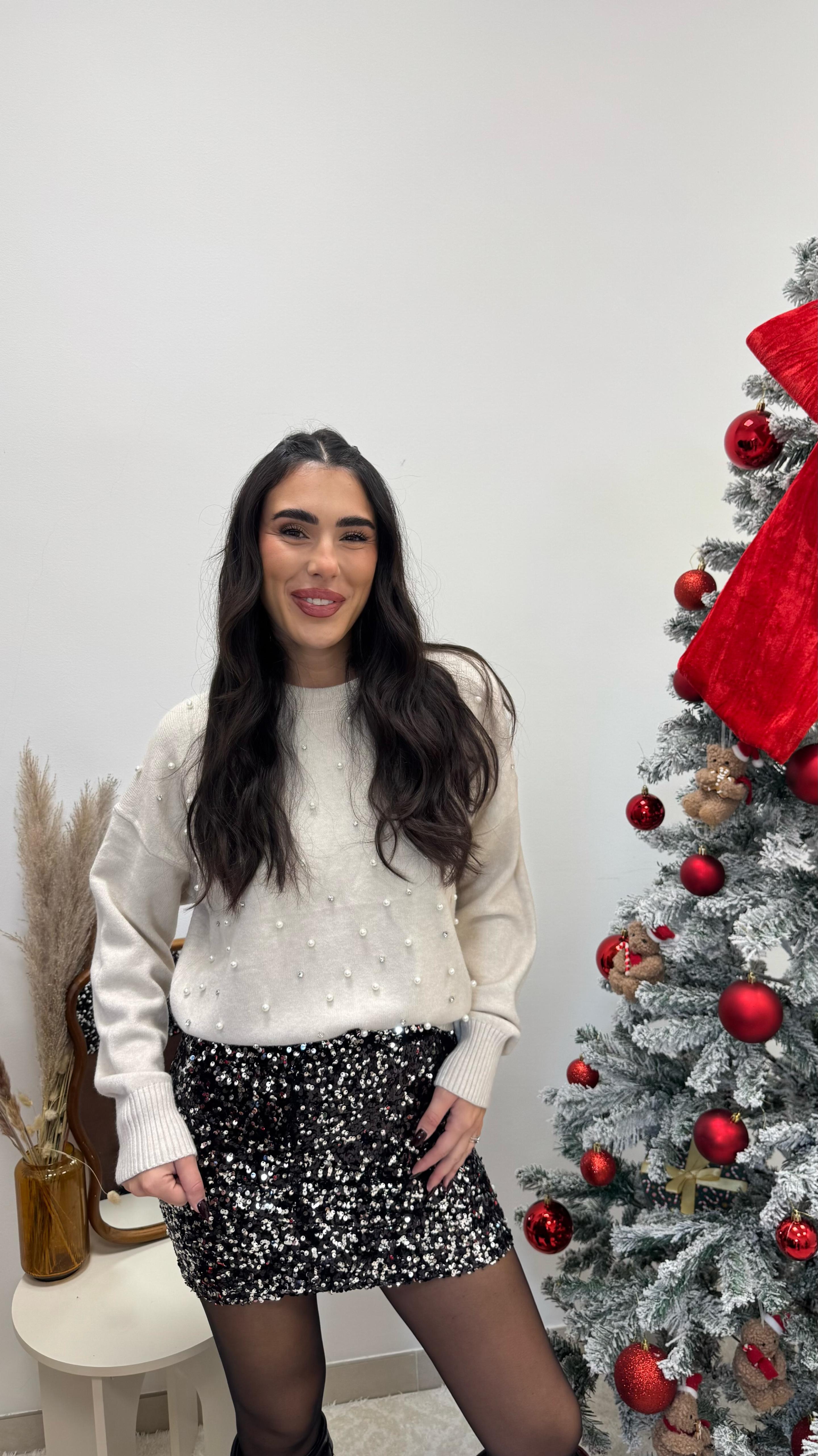 🥂Mini Paillettes Silver Black