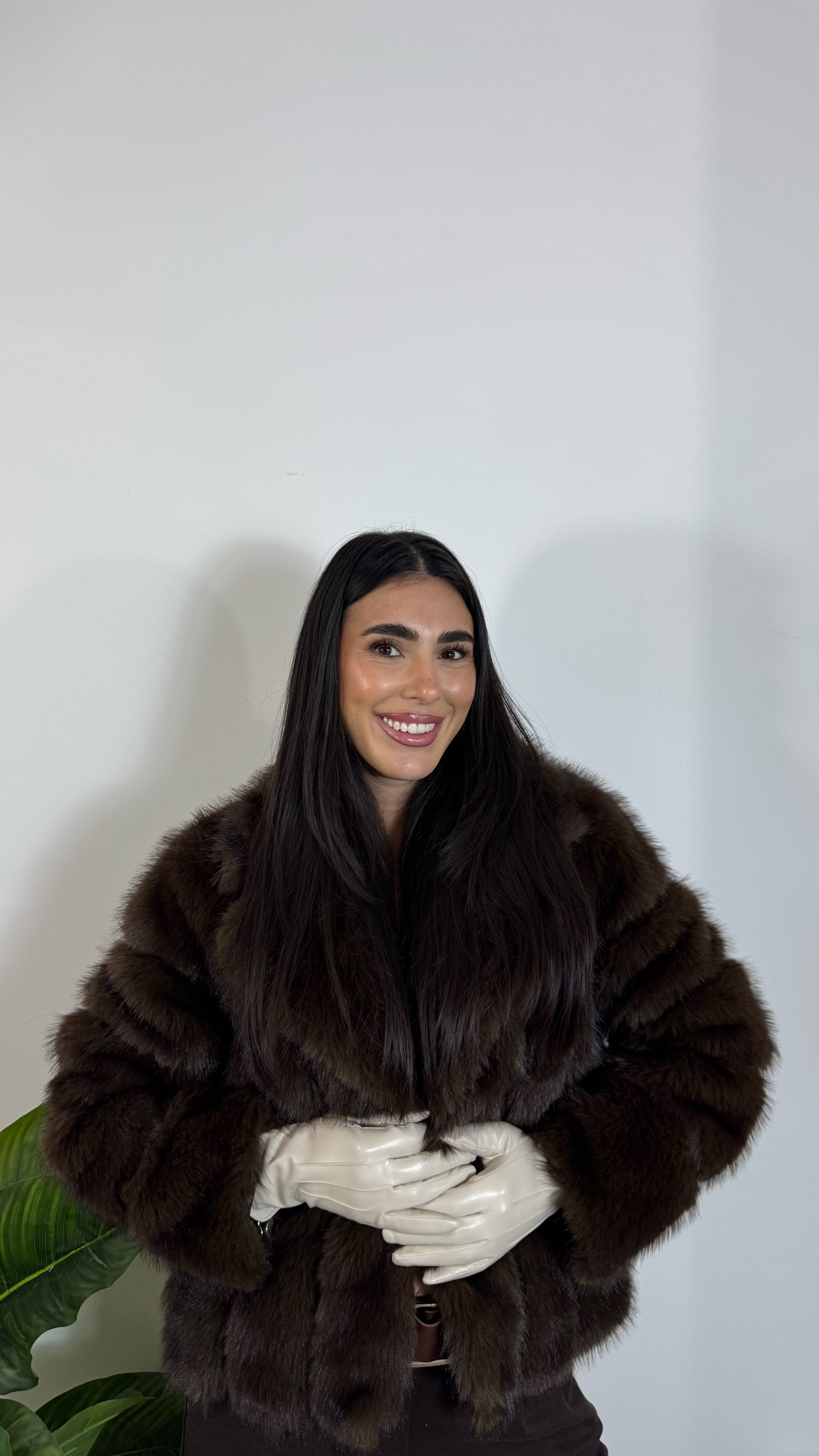 Guanti Similpelle Burro