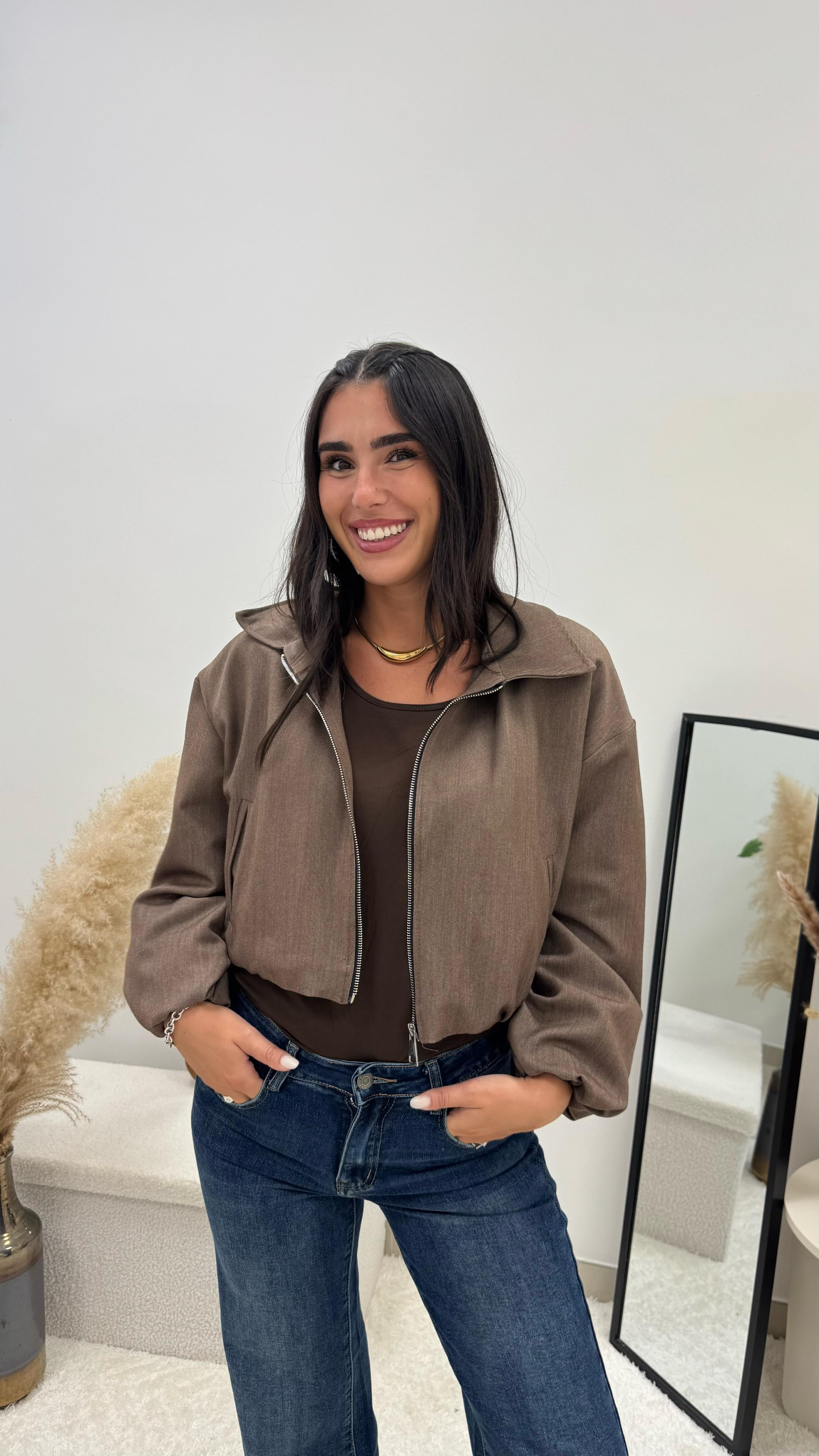 Maglia Basic Pile Interno Choco