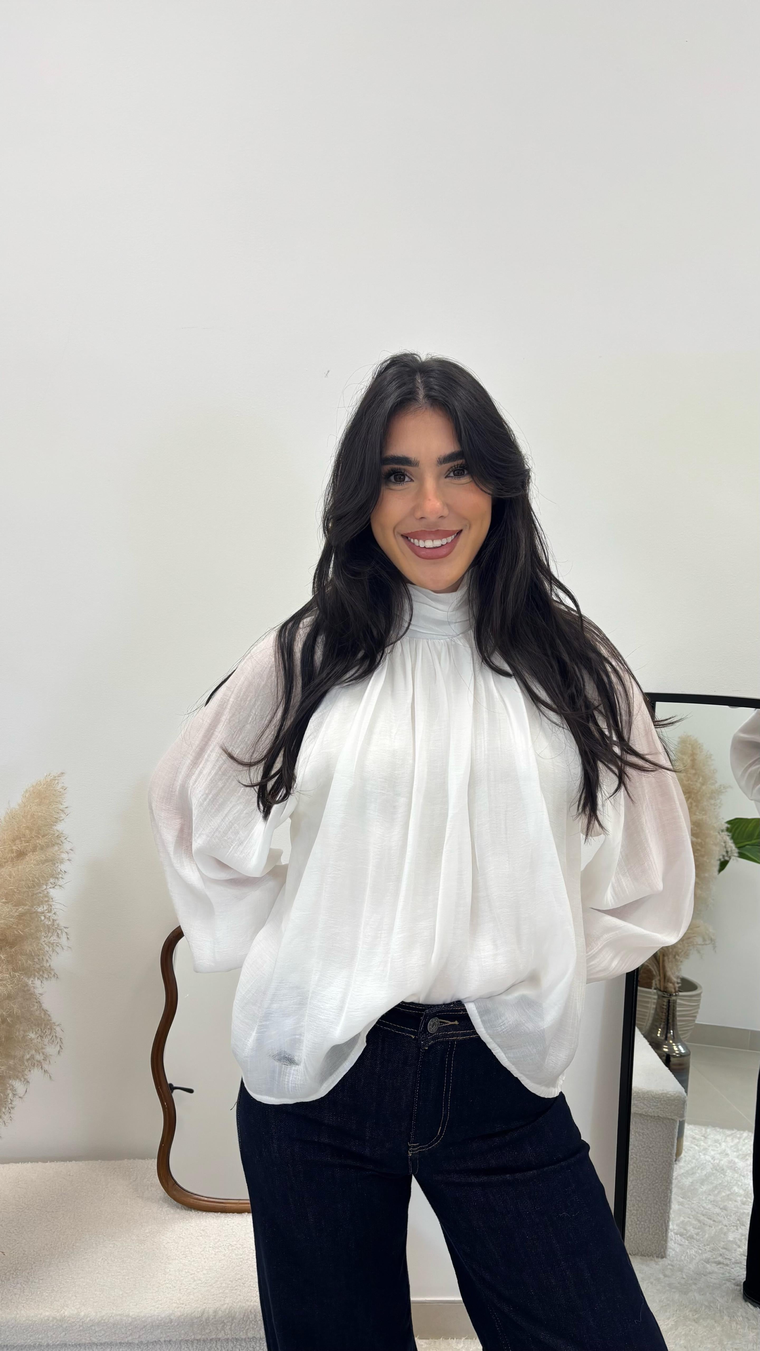Blusa Satin Mood Bianca