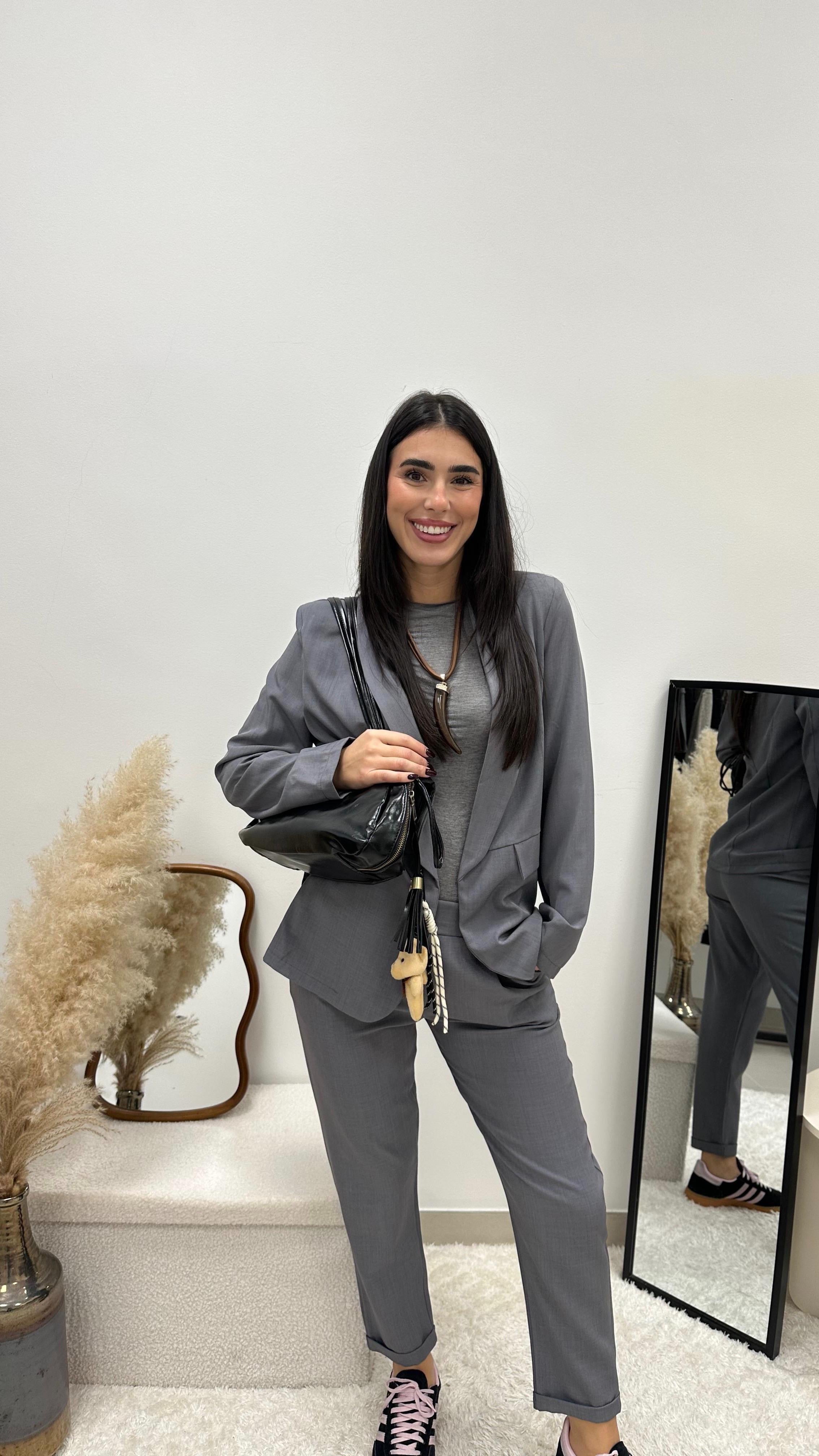 Tailleur Essential Grigio Perla