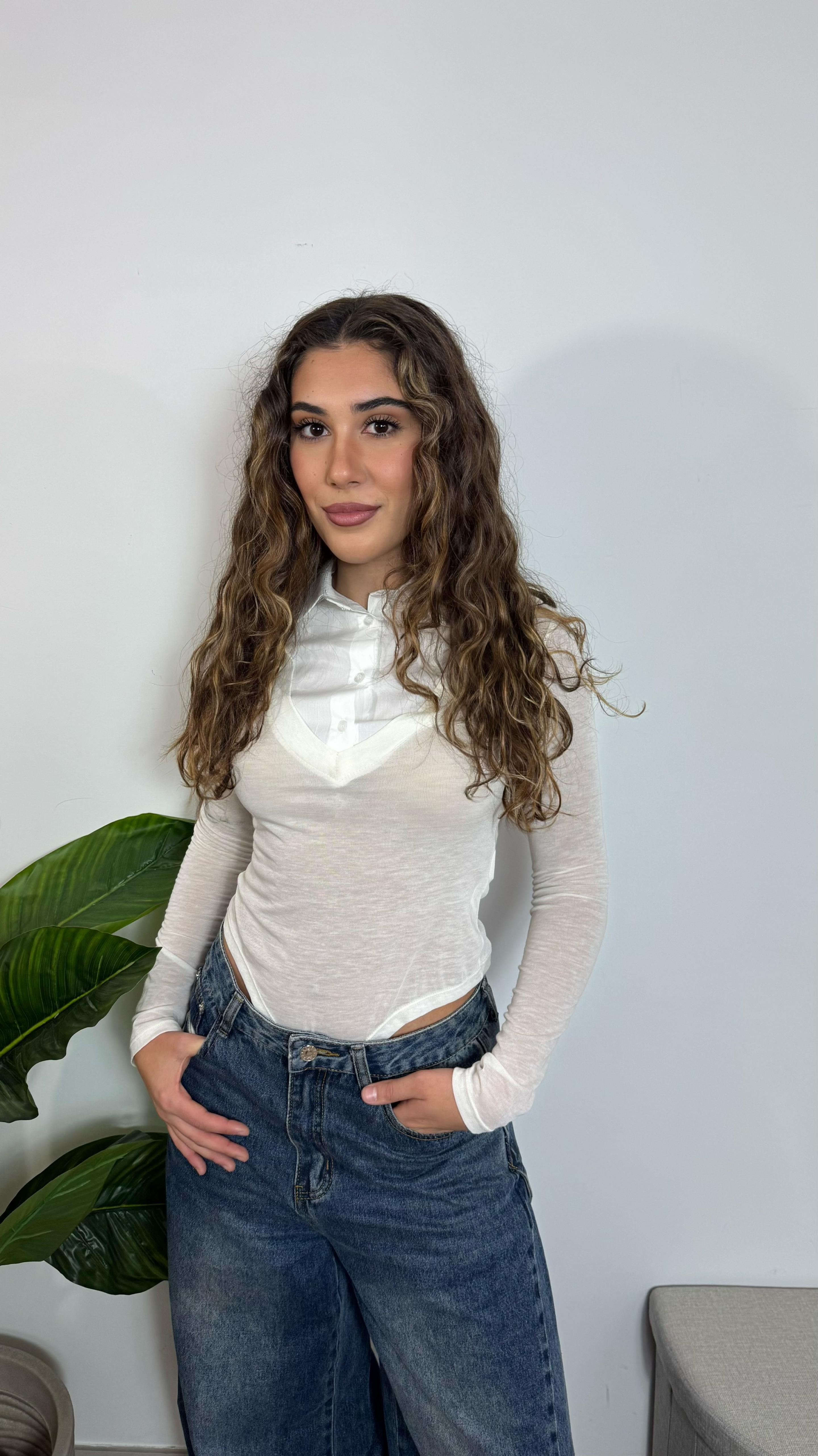 Body Cashmere Colletto Bianco