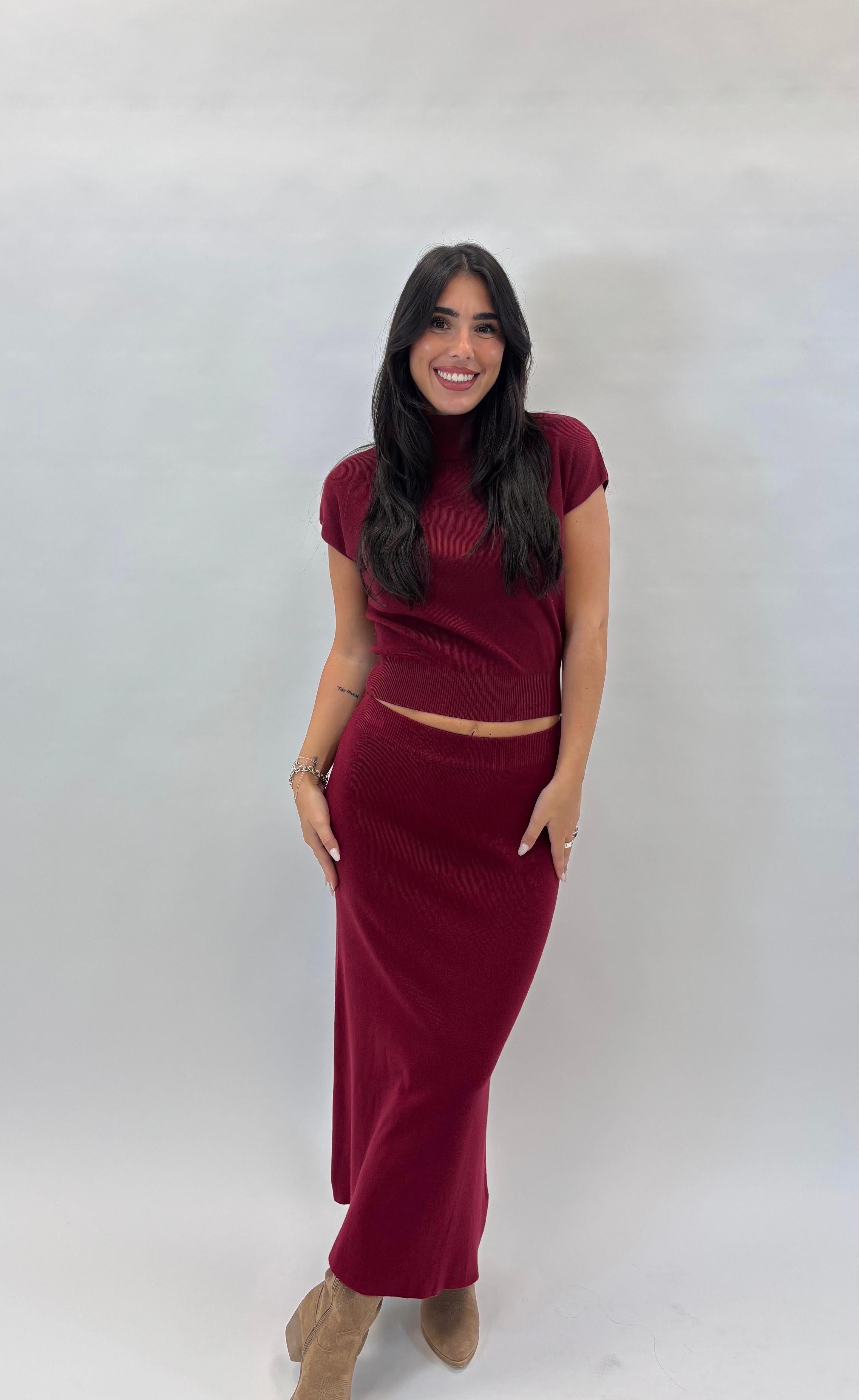 Set Longuette e Dolcevita Burgundy