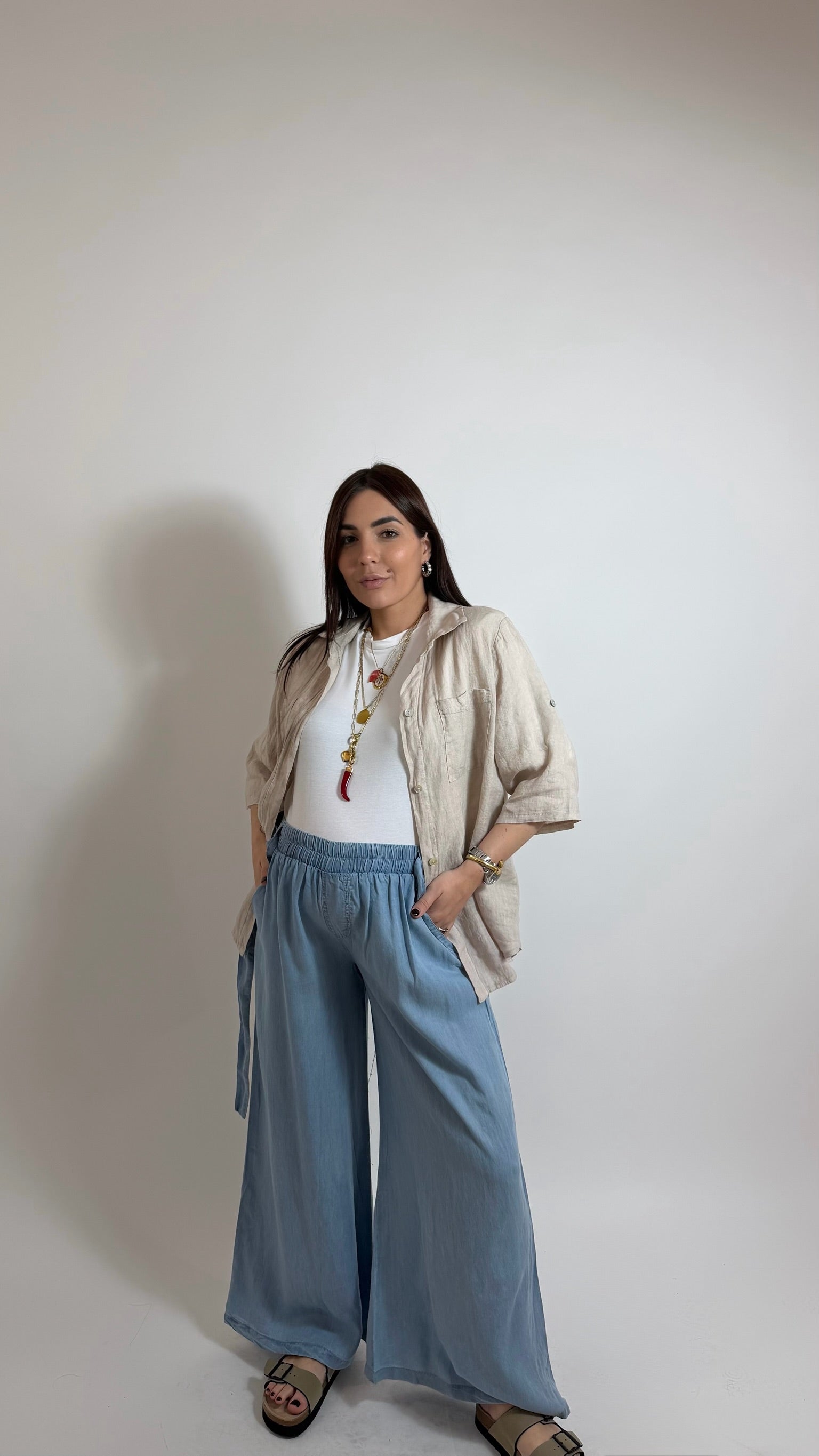 Panta Palazzo Denim ✨Omaggio
