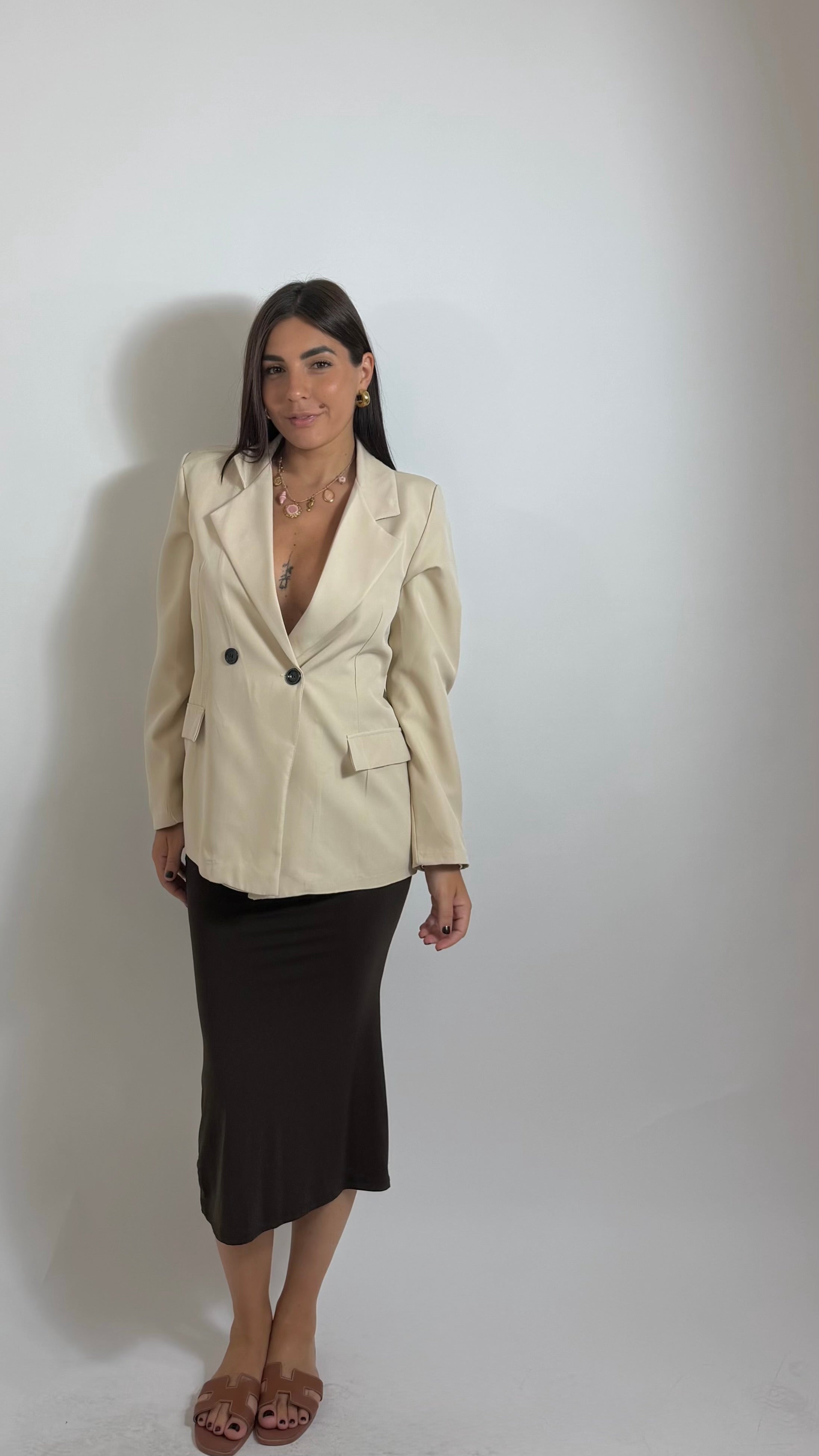 Blazer City Chic Burro