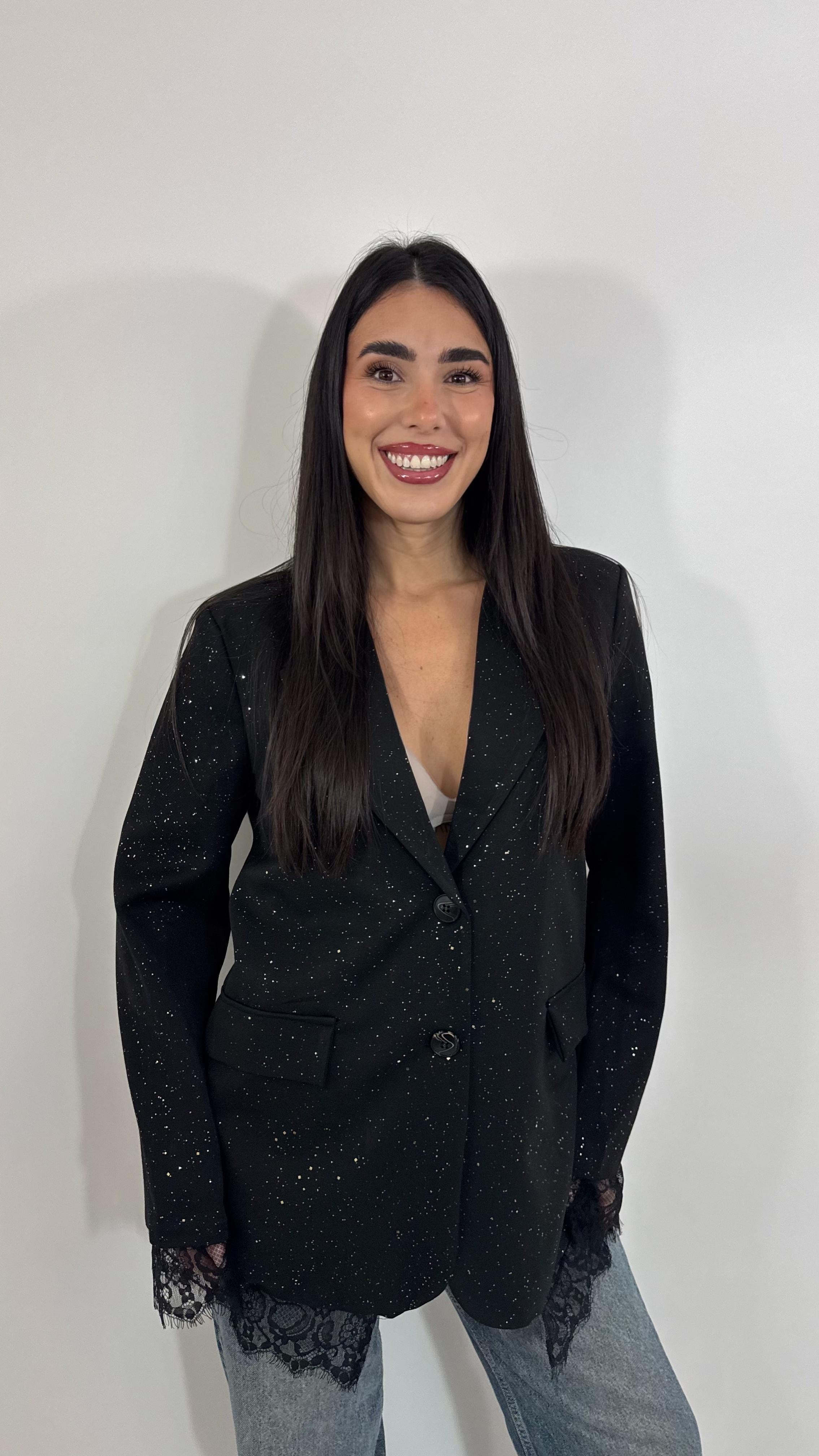 🥂Giacca Galaxy Lace Nera