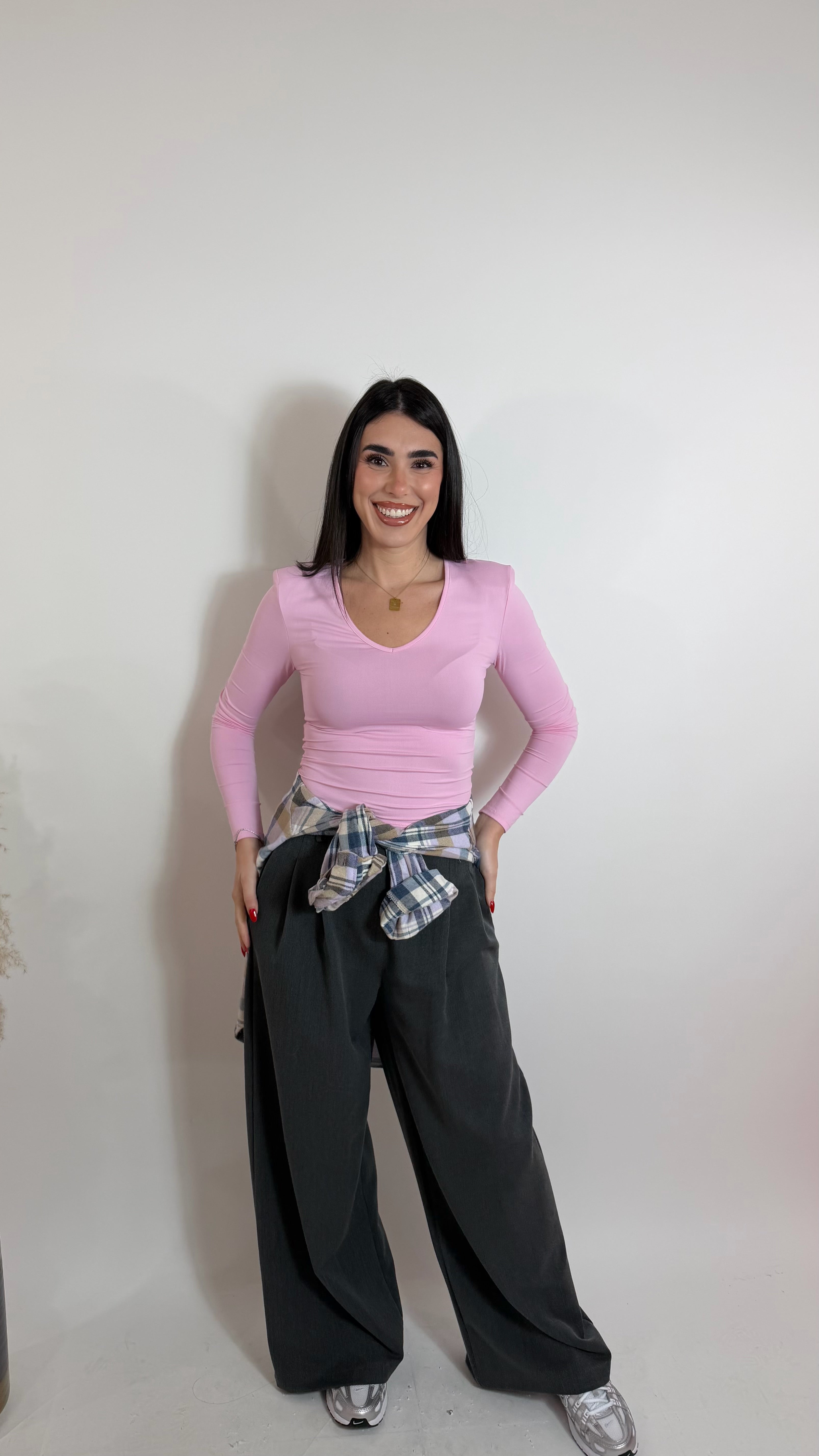Maglia Lycra Strutturata Pink Soft