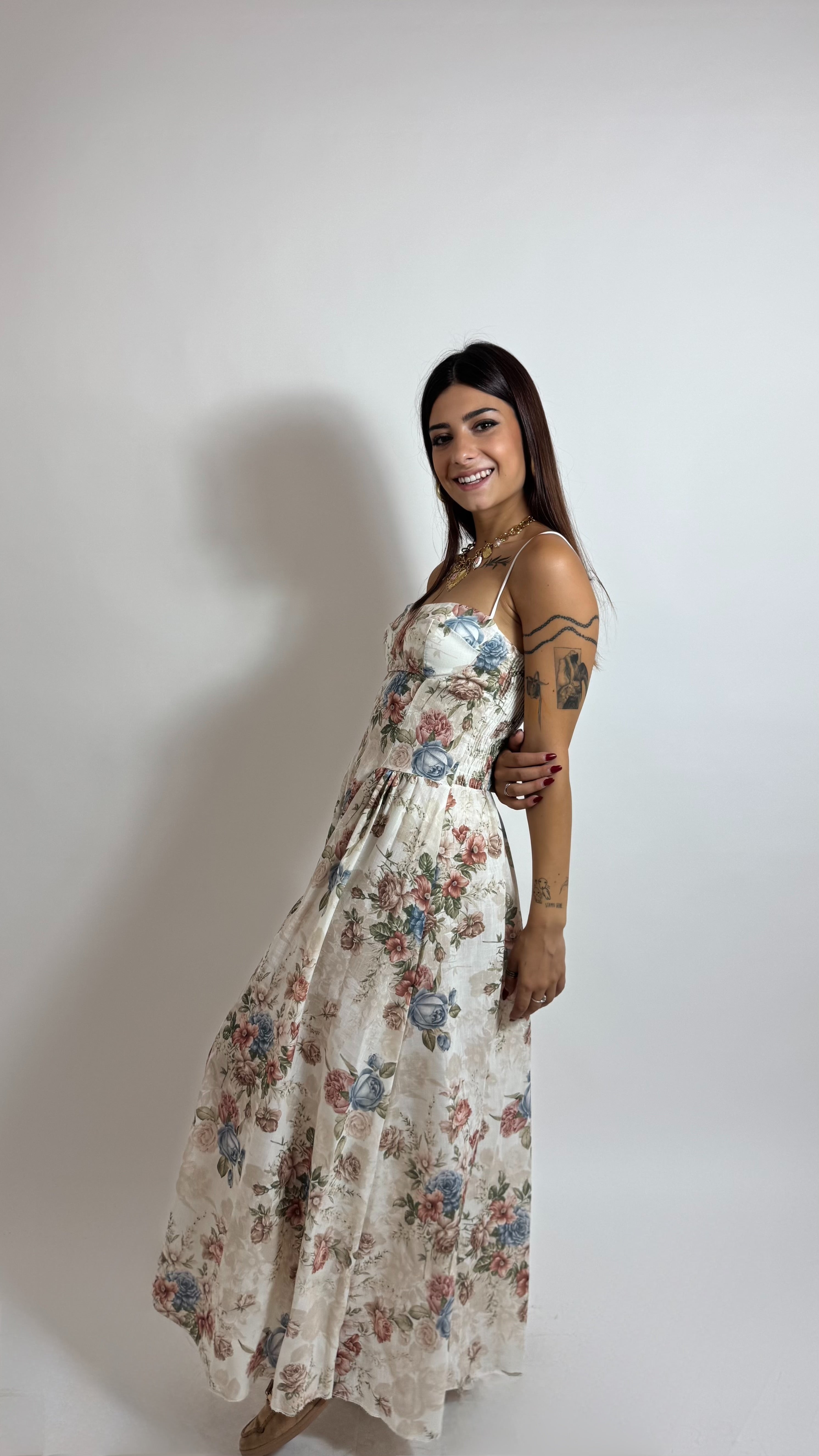 Abito Midi Garden White