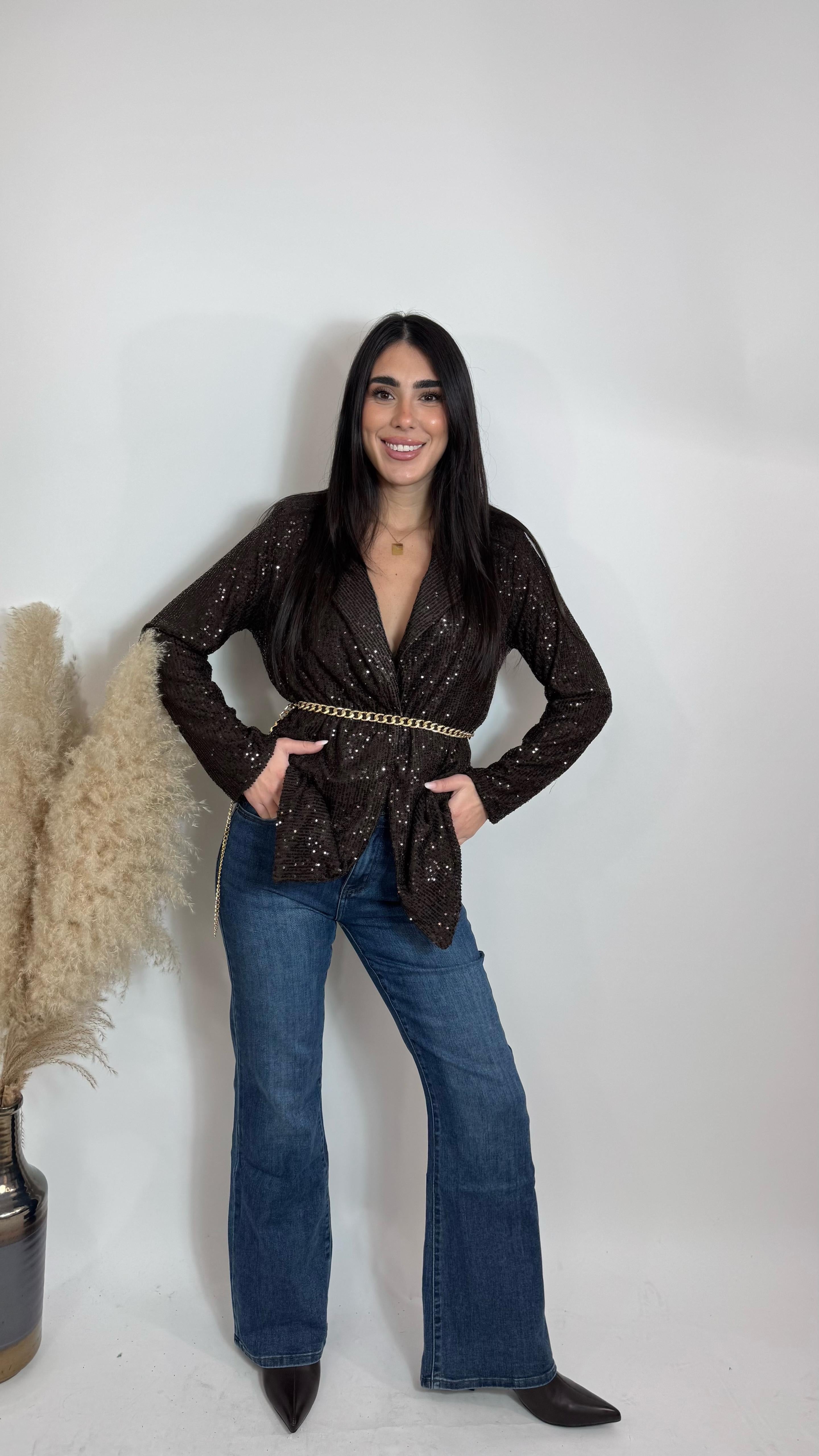 Denim Wide Leg Lavaggio Scuro