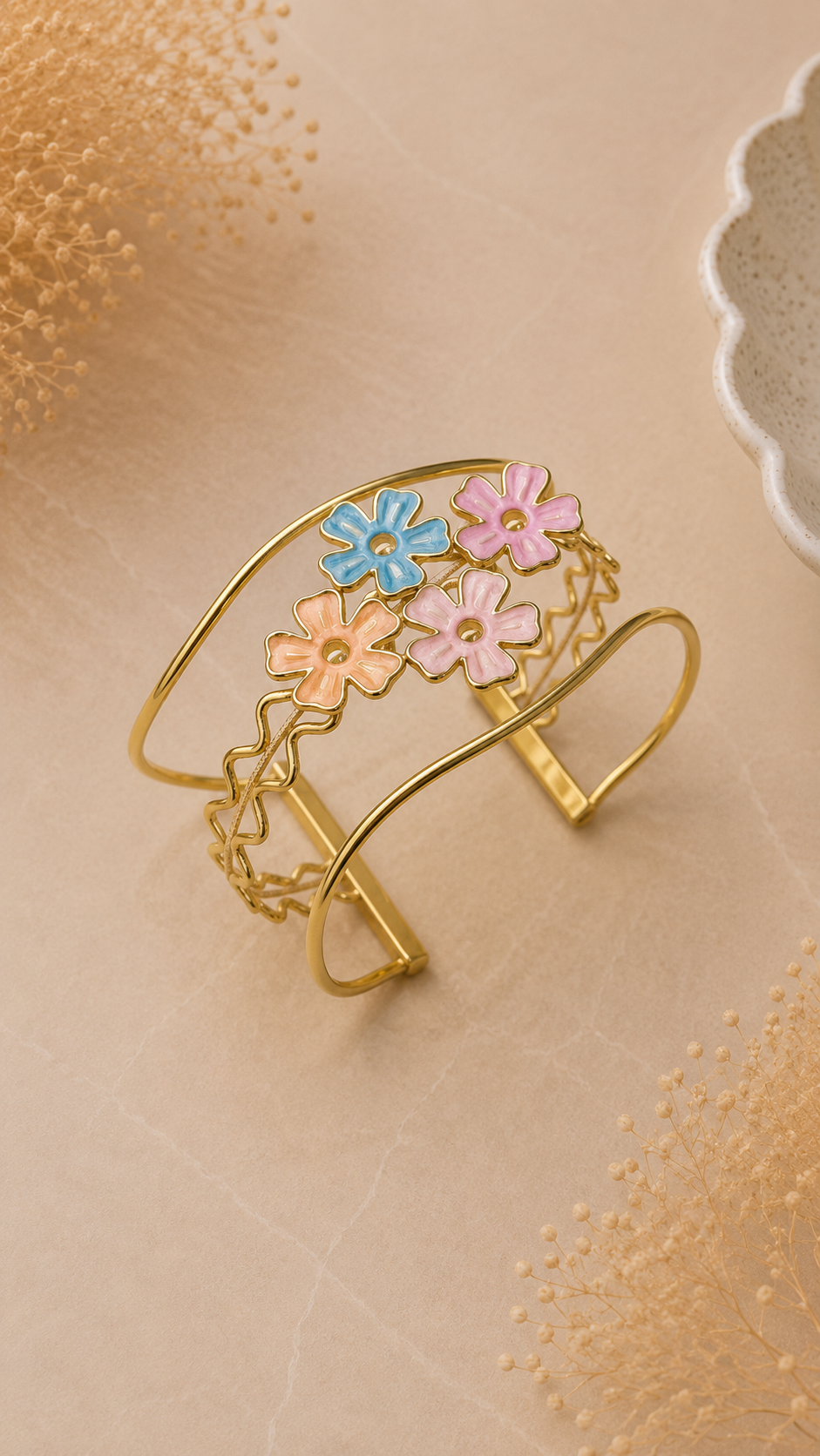 Bracciale Flowers Gold