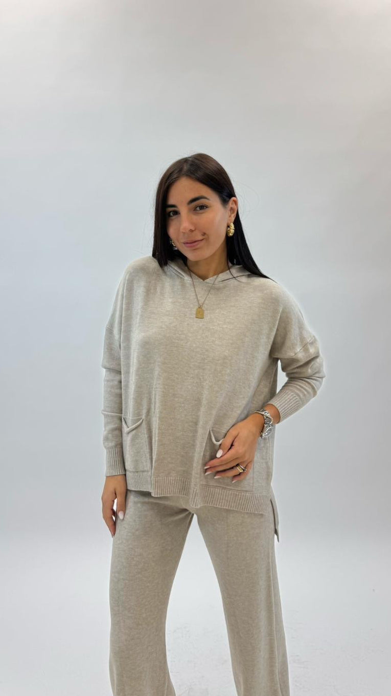 Sporty Set Maglina Morbida Tortora