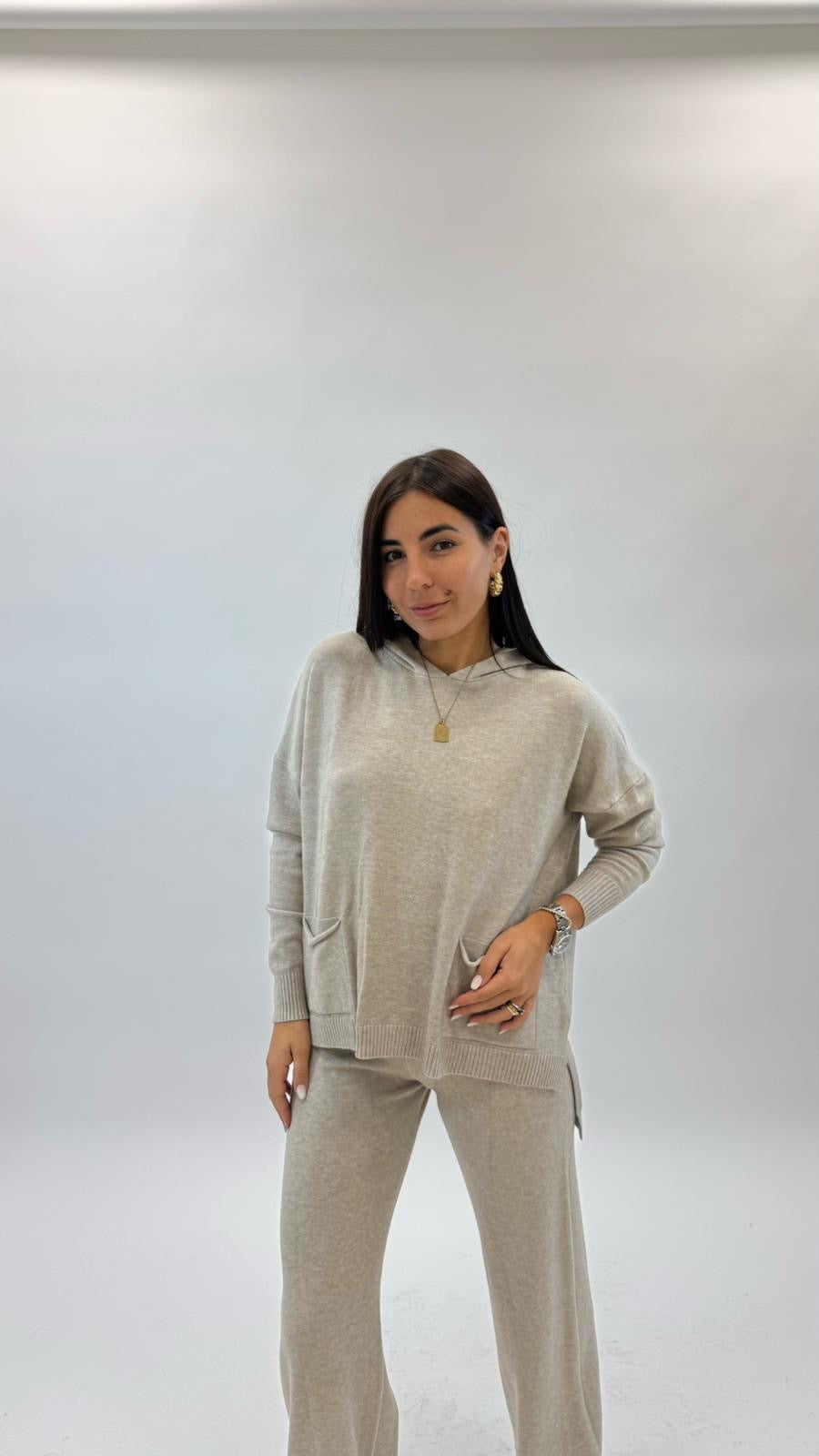 Sporty Set Maglina Morbida Tortora