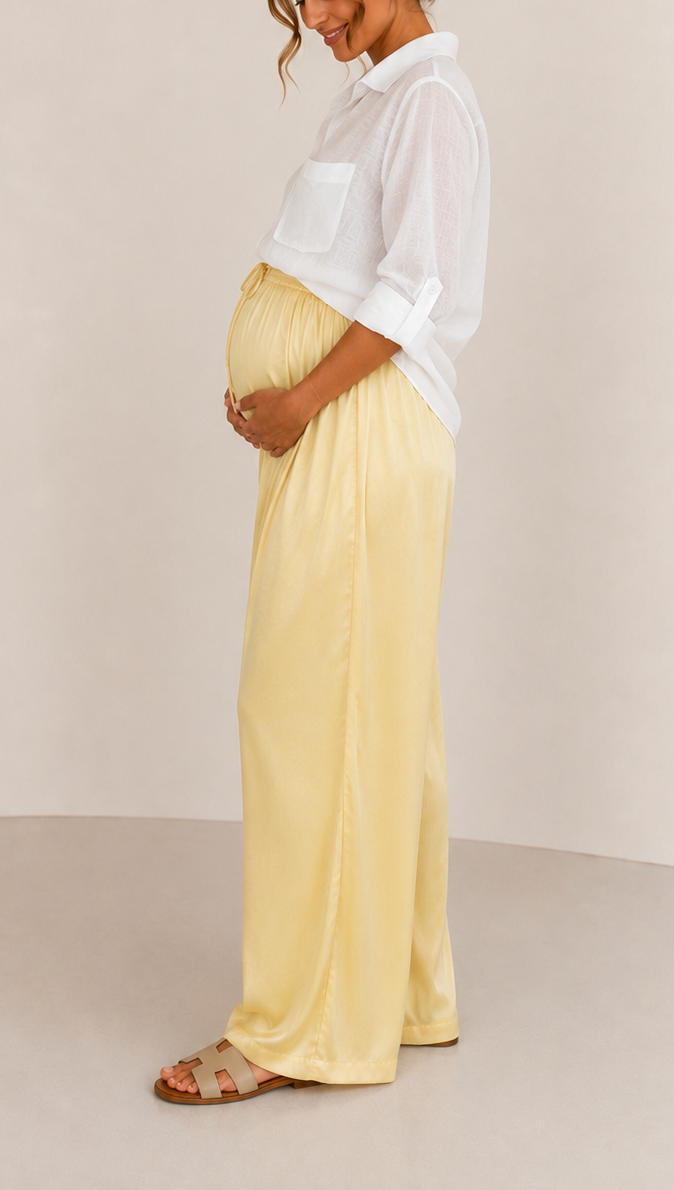 Pantalone Silk Yellow