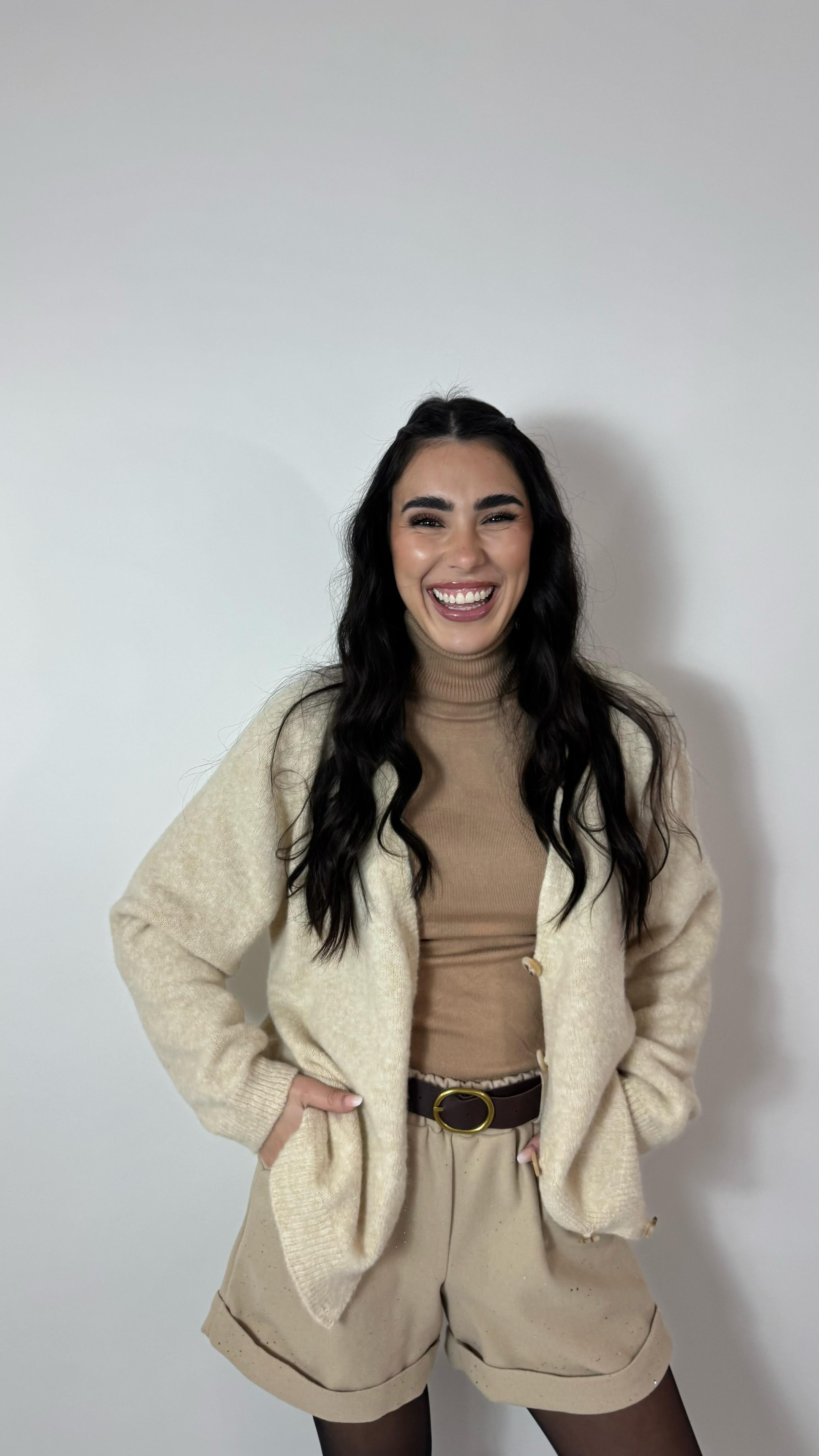 Shorts In Panno - Punti Luce Nude