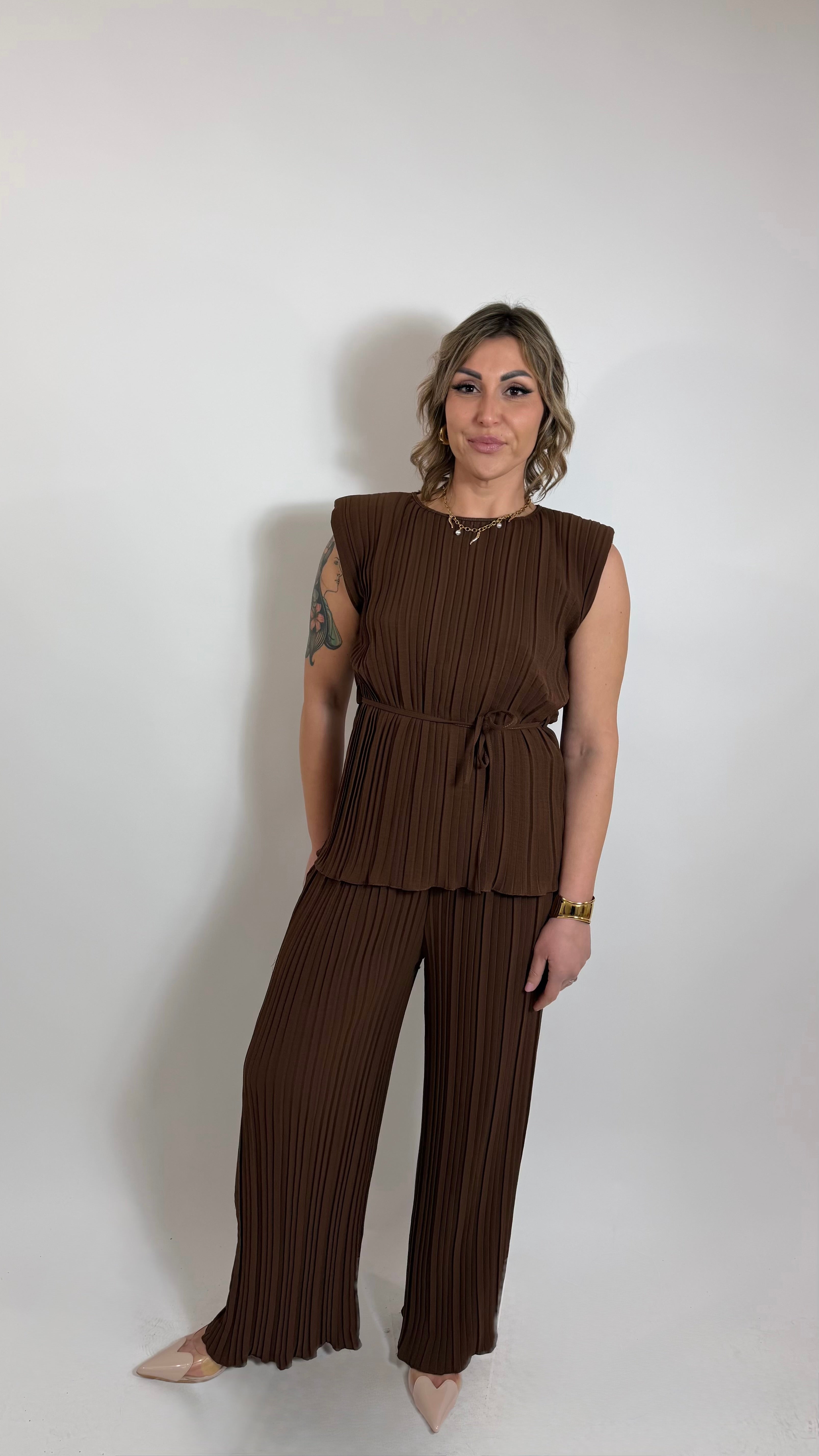 Plissè Couture Set Choco