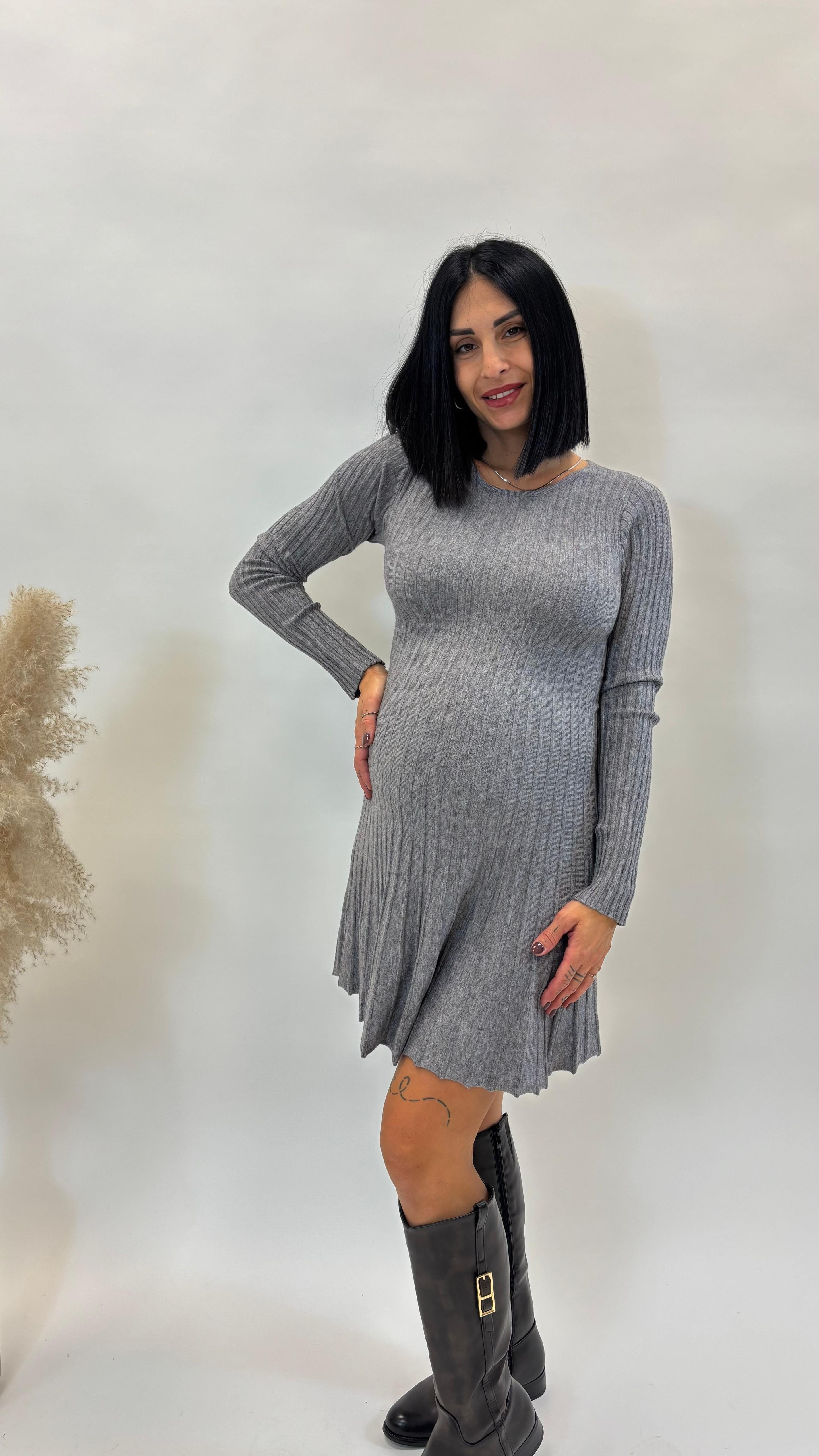 Abito Ginevra Grigio Perla