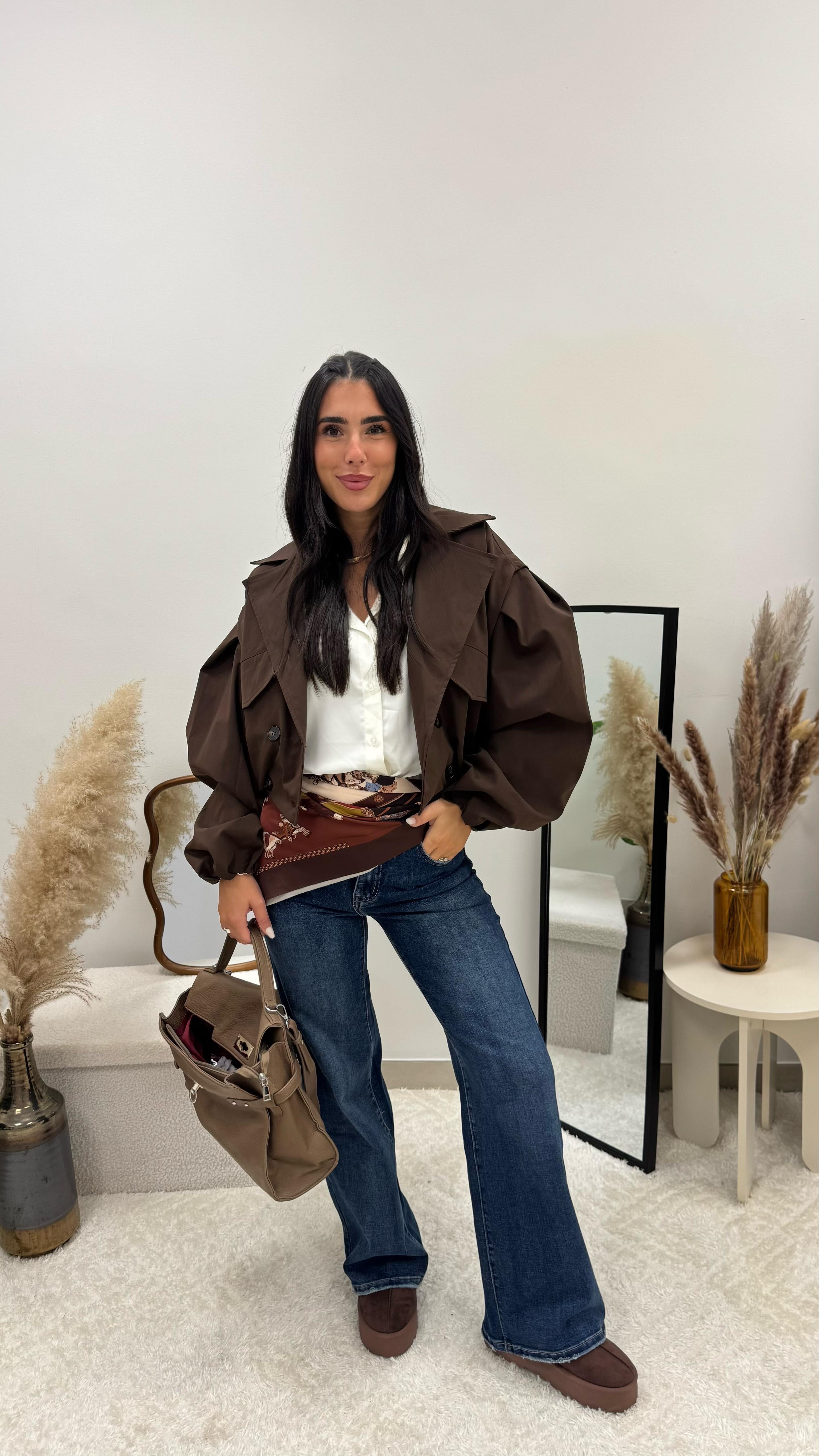 Mini Bomber Trench Choco