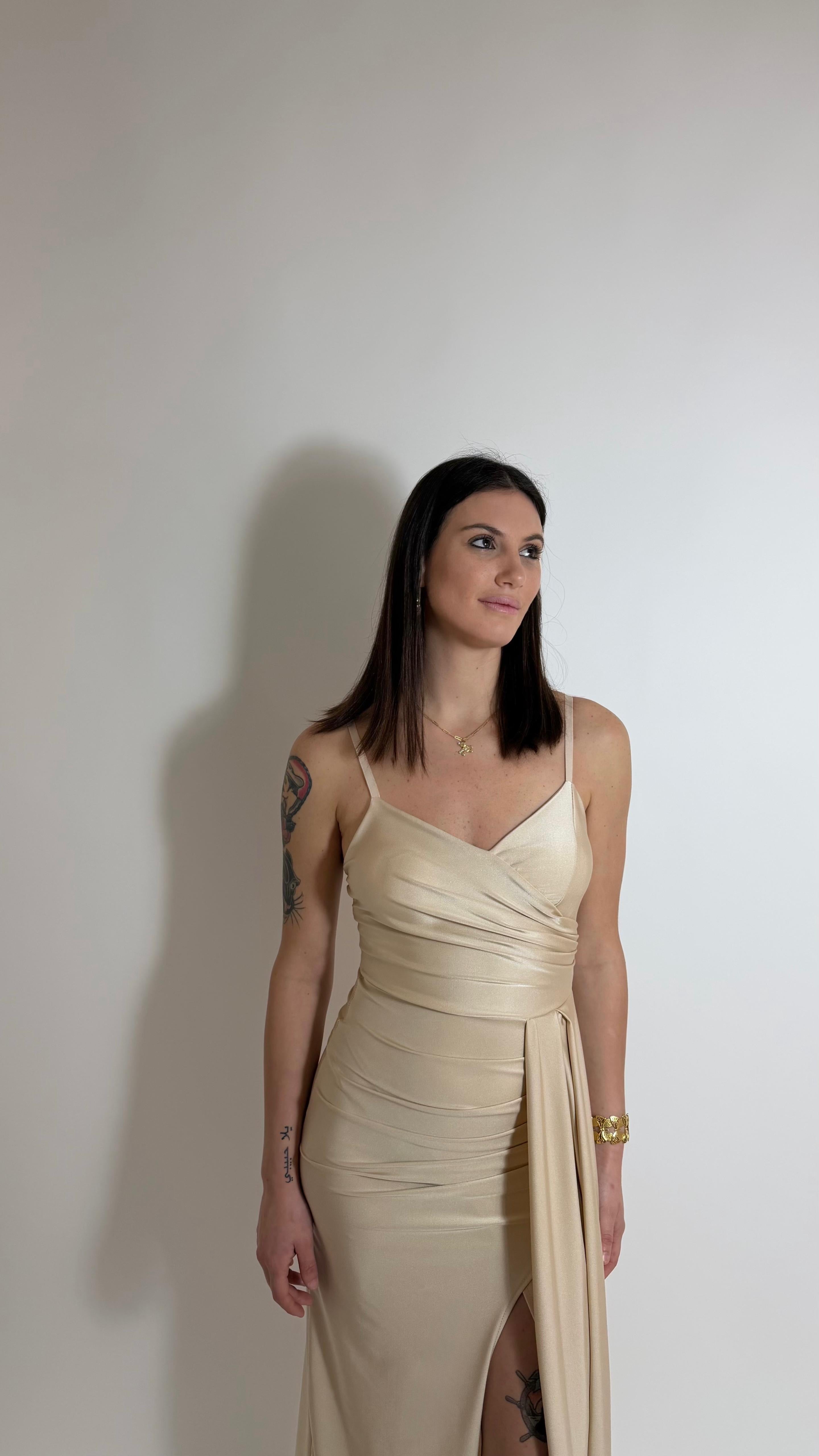 Abito Draped - Nude
