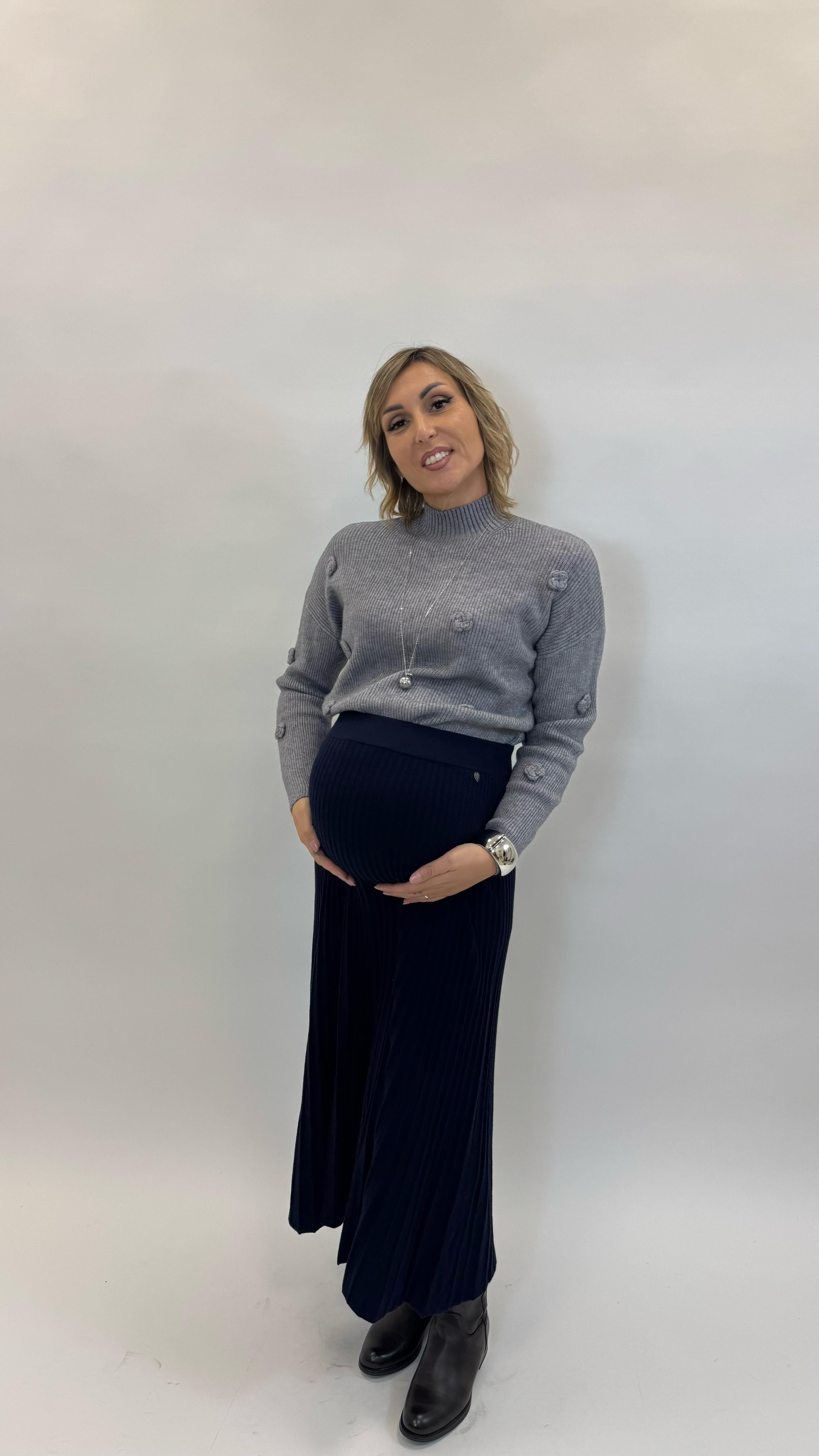 Pull Blossom Grigio Perla