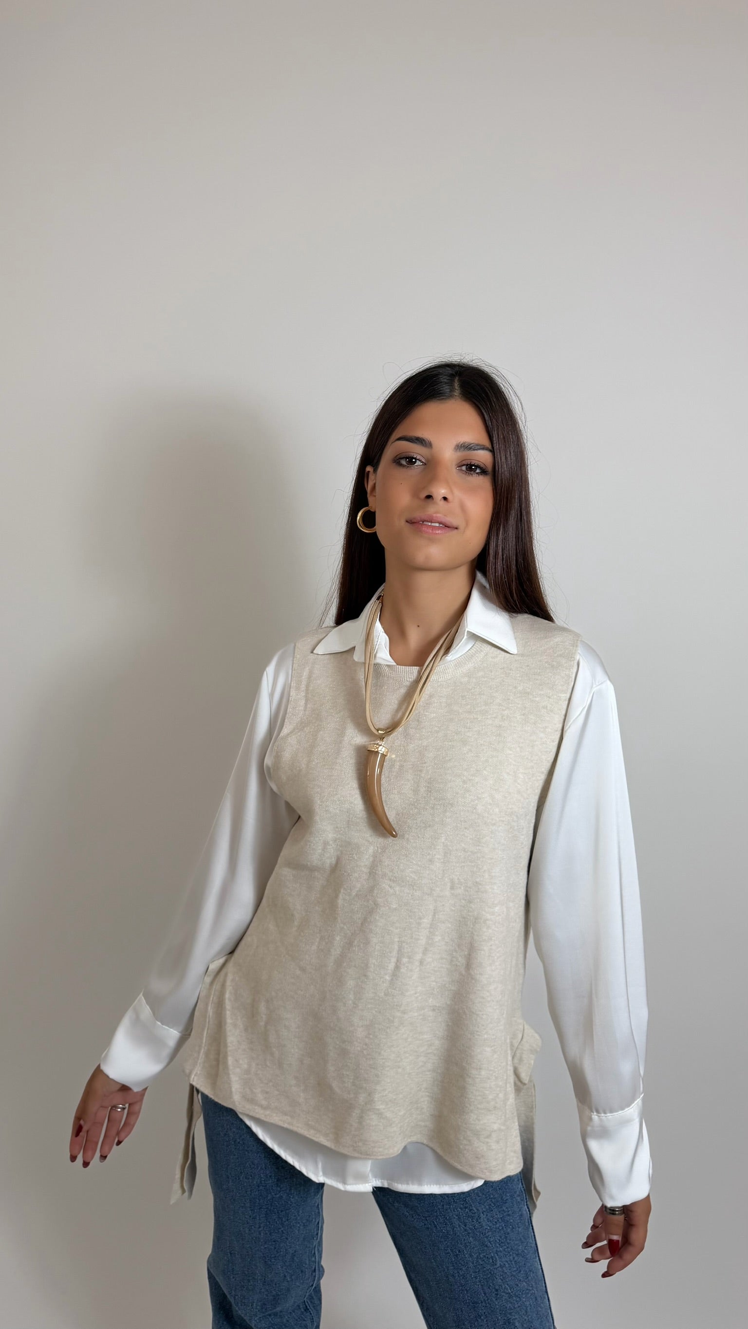 Gilet Side Bow Burro