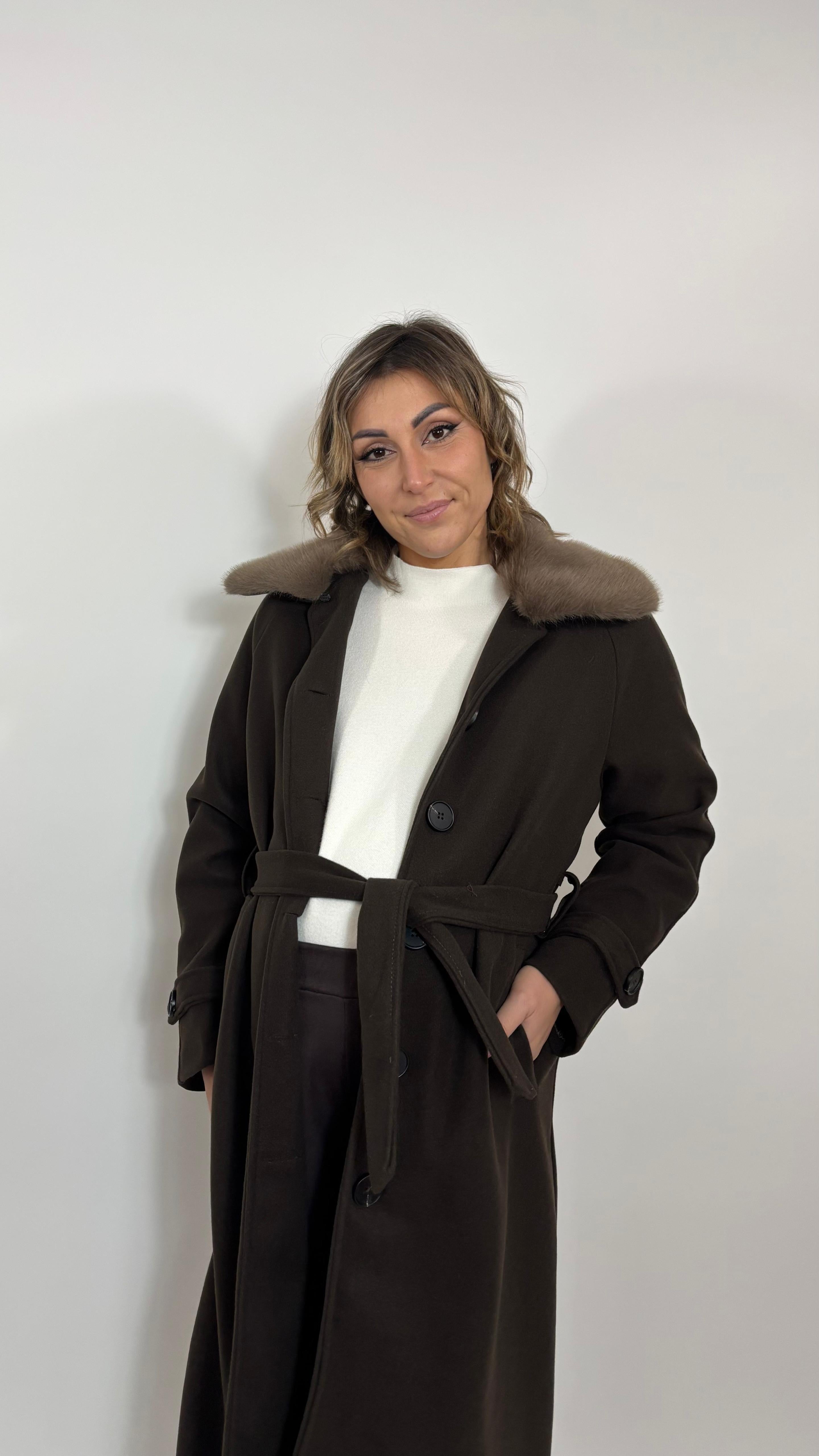 Coat Dettaglio Ecofur Choco