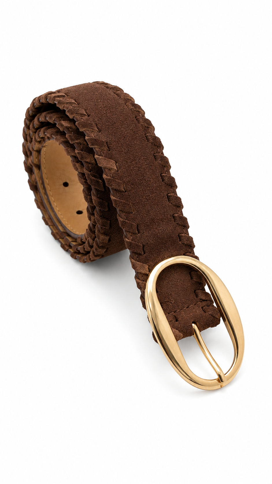 Cintura Suede Oval Choco