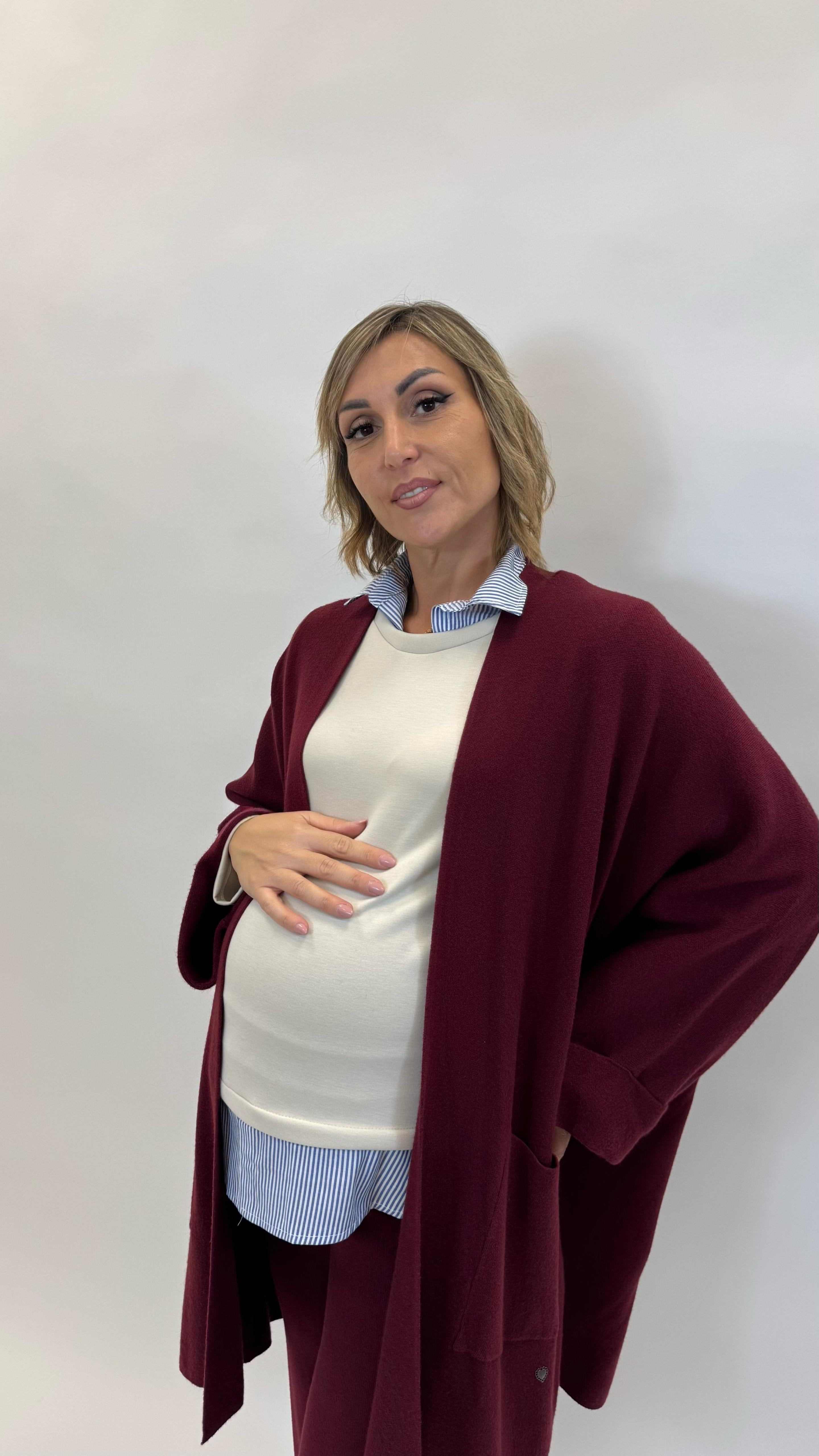 Cardigone High Quality Burgundy