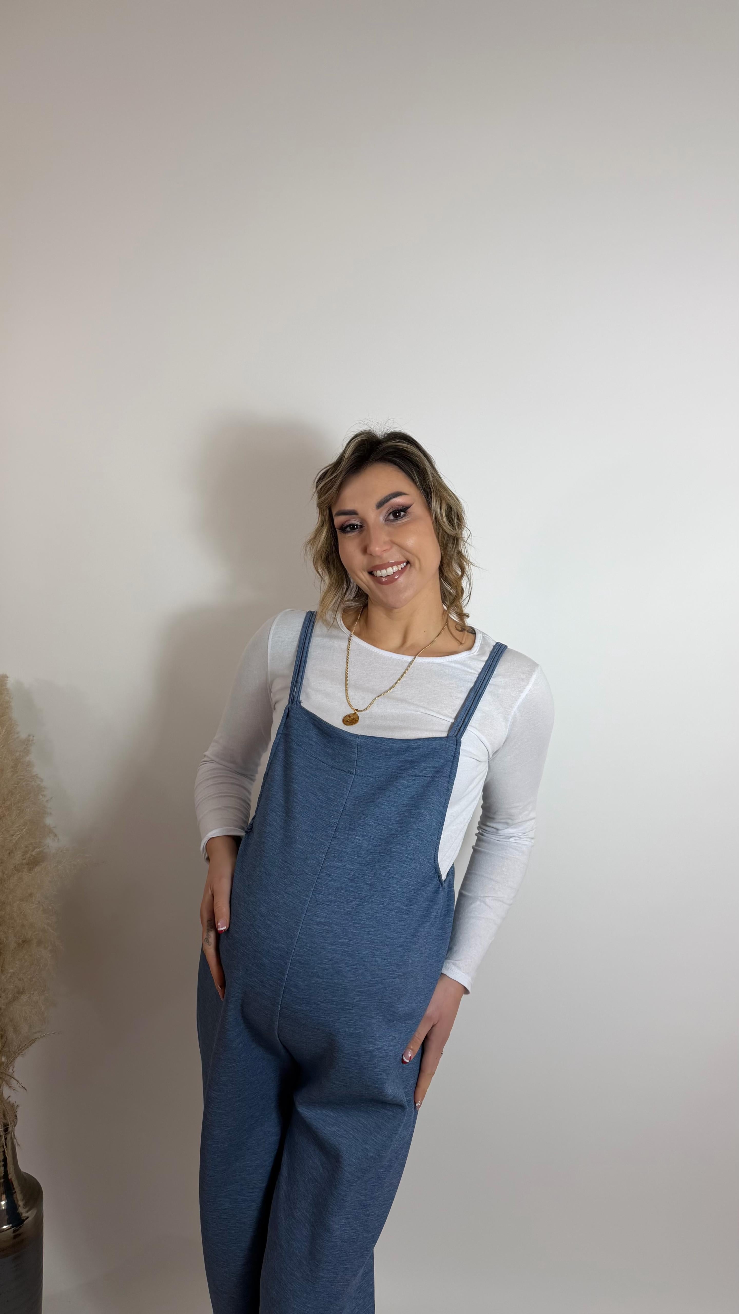 Salopette Comfy-Urban Azzurro Denim